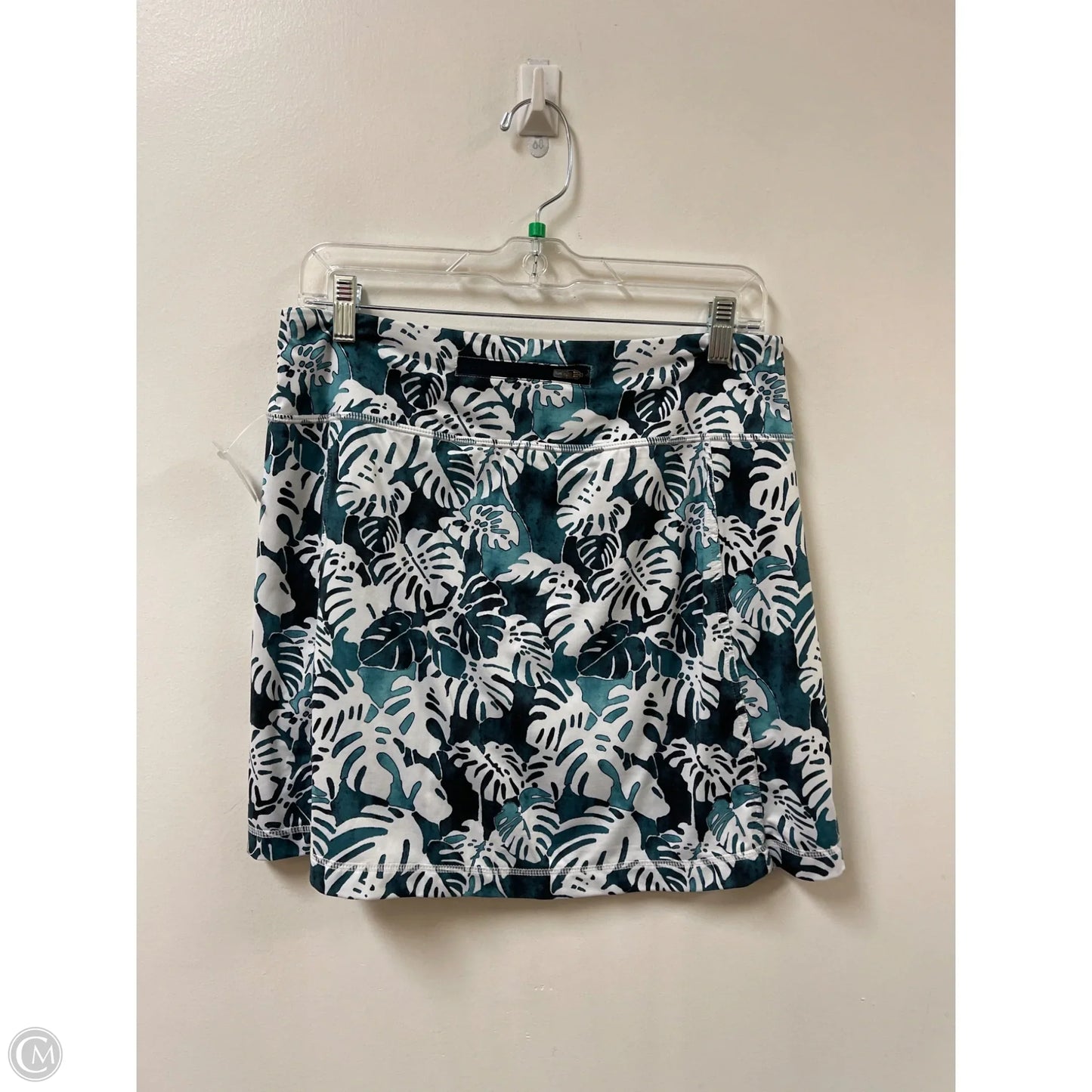 Athletic Skort By J. Jill In Green & White, Size: Sp