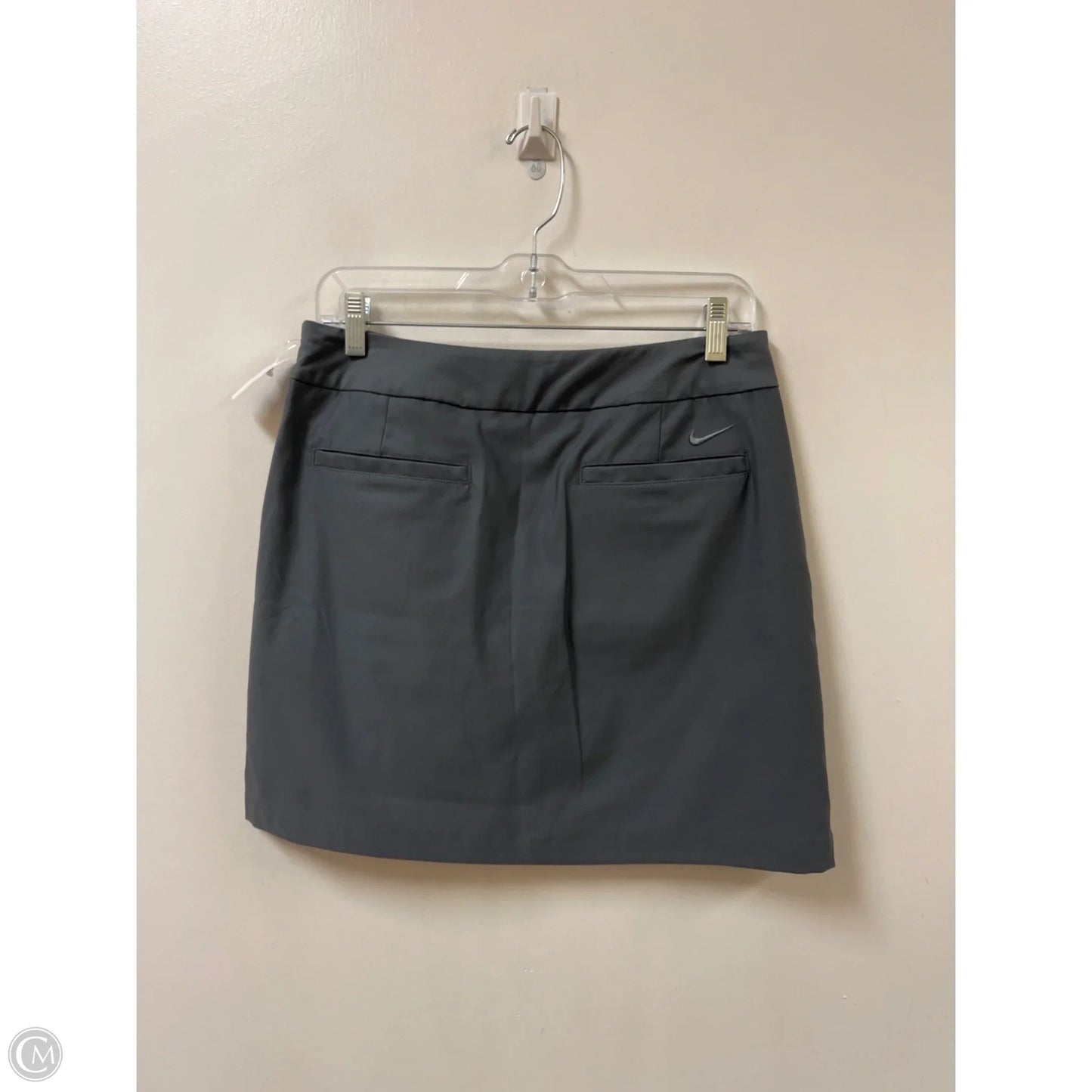 Athletic Skort By Nike In Grey, Size: S