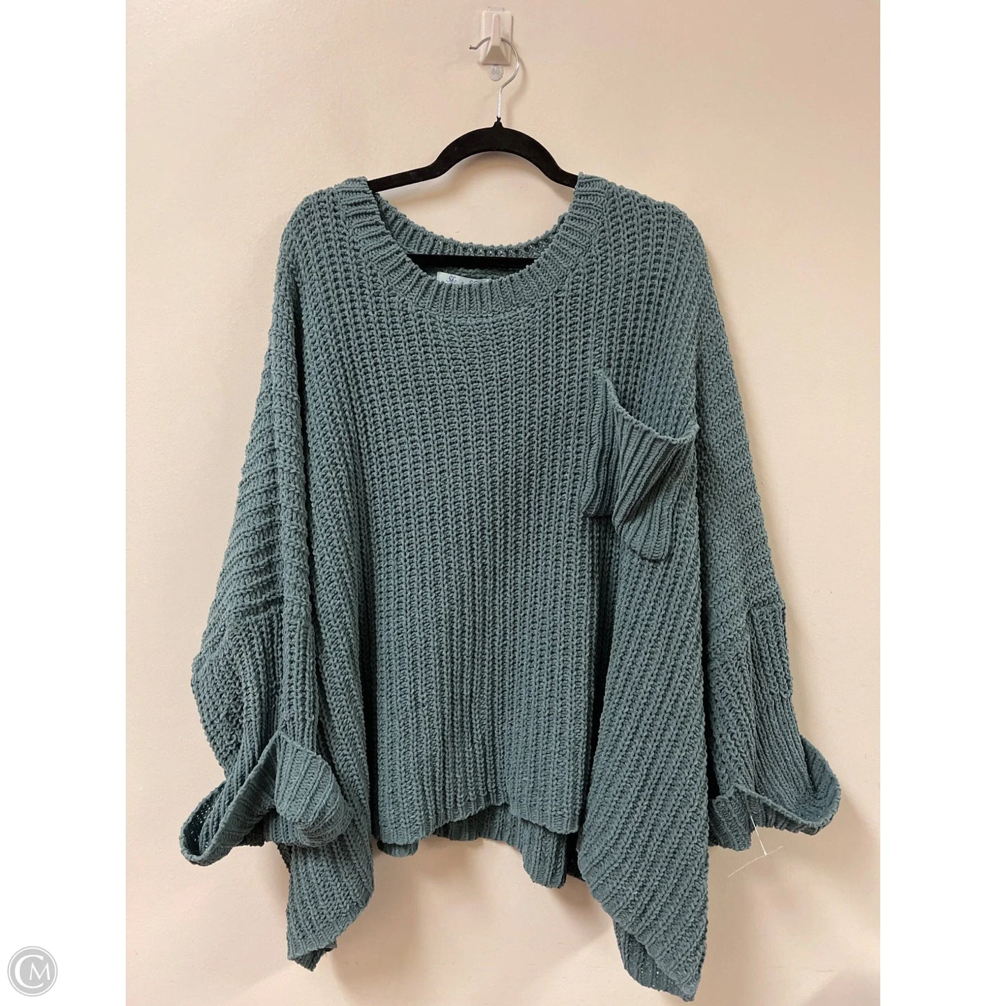 Sweater Short Sleeve By She + Sky In Green, Size: Osfm