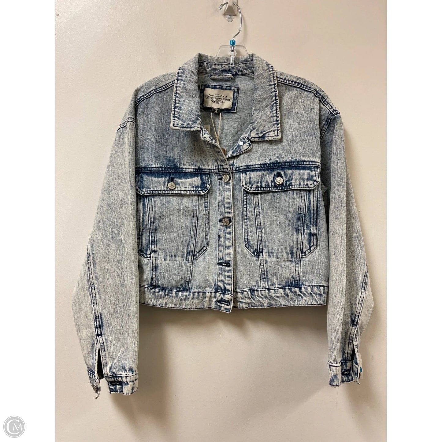 Jacket Denim By Clothes Mentor In Blue Denim, Size: Xl