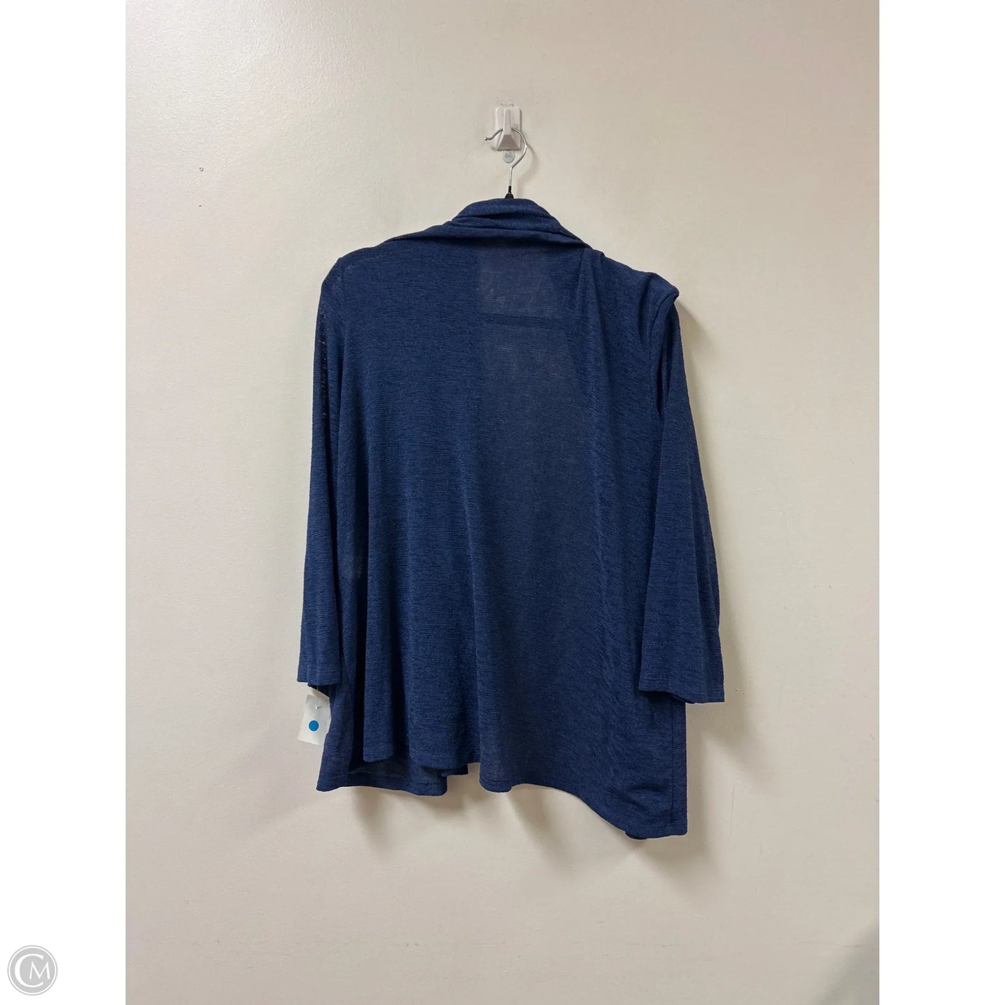 Sweater Cardigan By Kasper In Blue, Size: Xl