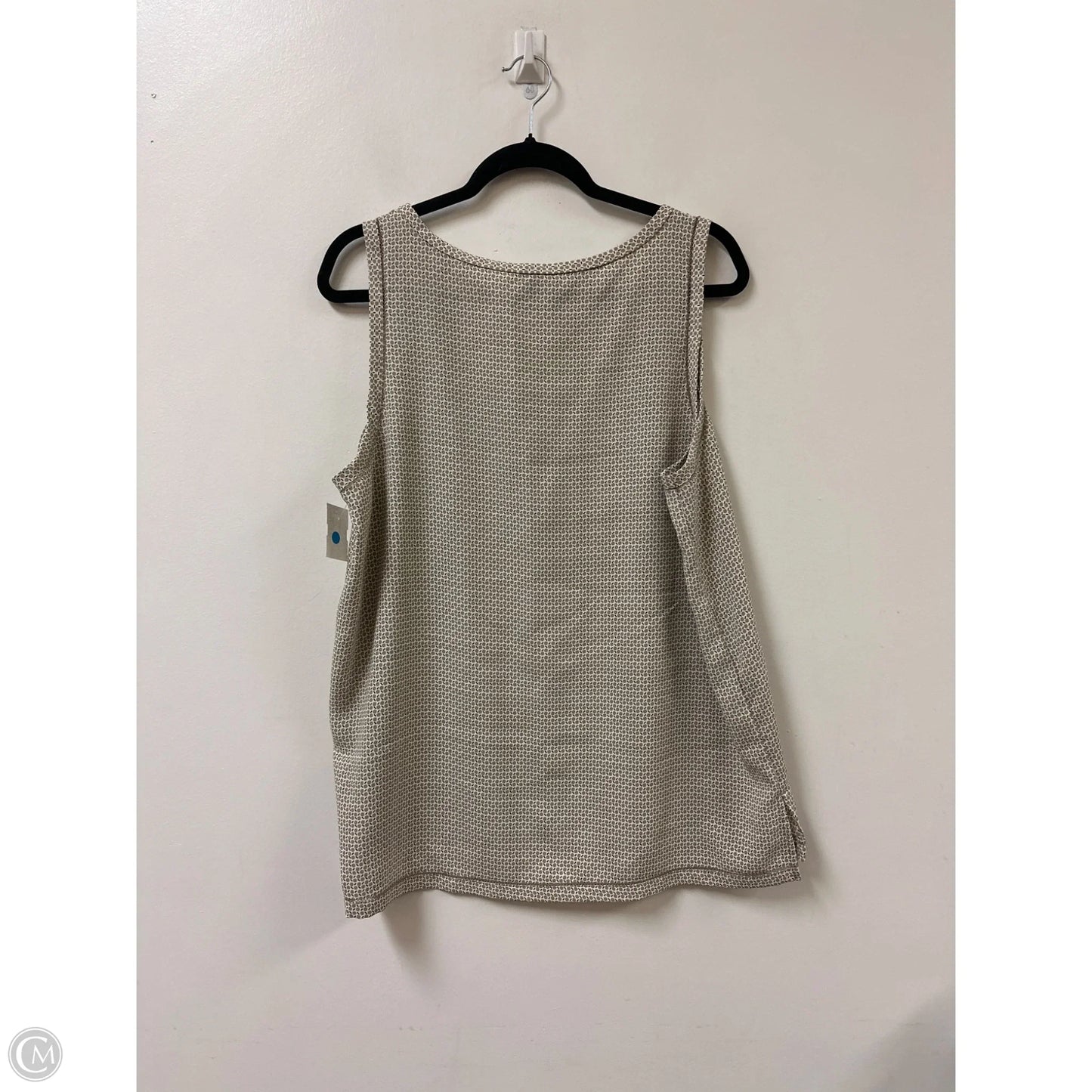 Top Sleeveless By Ann Taylor In Cream, Size: Xl