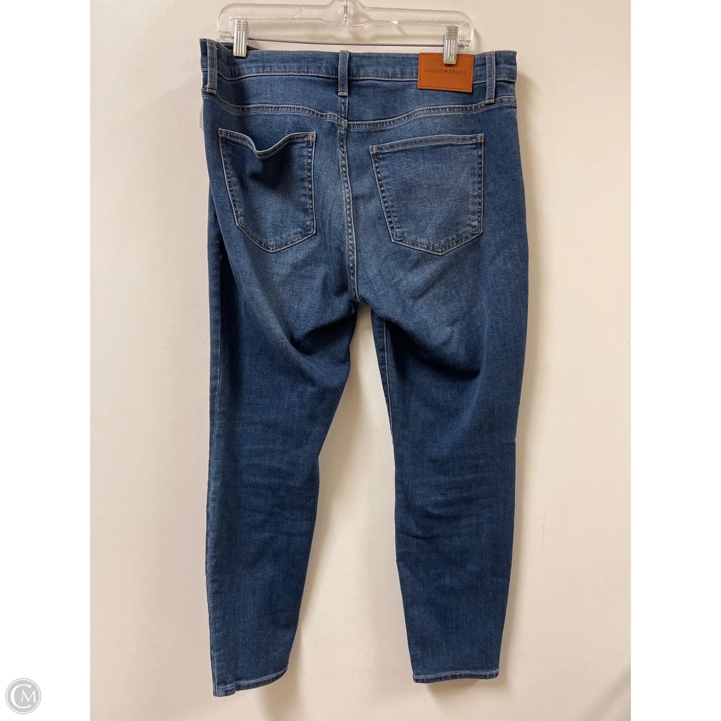 Jeans Skinny By Lucky Brand In Blue Denim, Size: 14