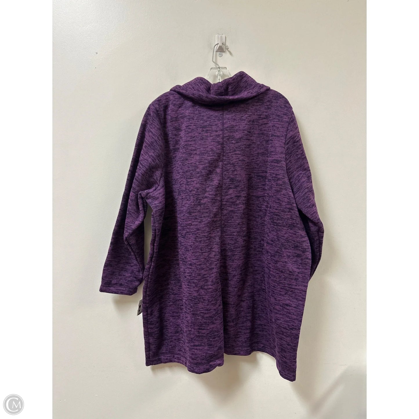 Top Long Sleeve By Lands End In Purple, Size: 3x