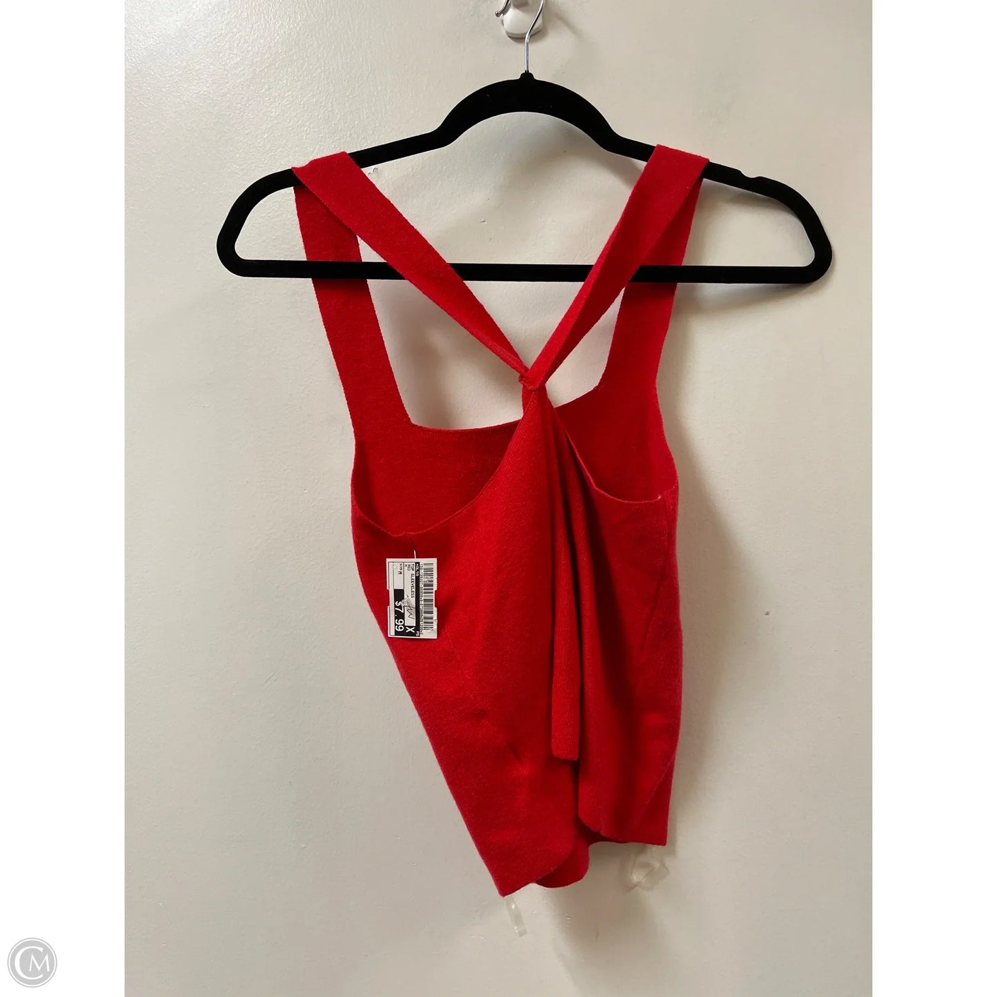 Top Sleeveless By Alya In Red, Size: M