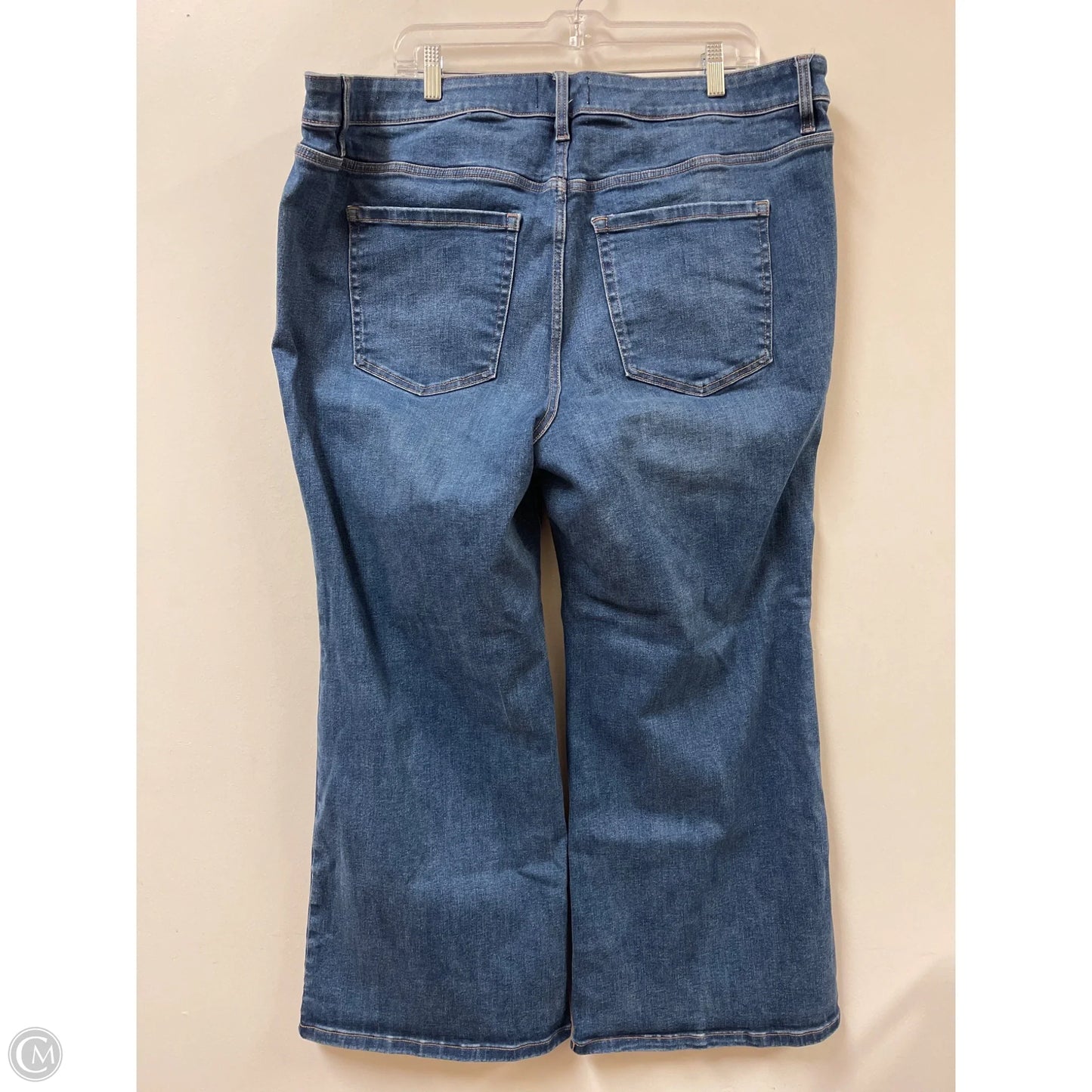 Jeans Wide Leg By Lane Bryant In Blue Denim, Size: 22