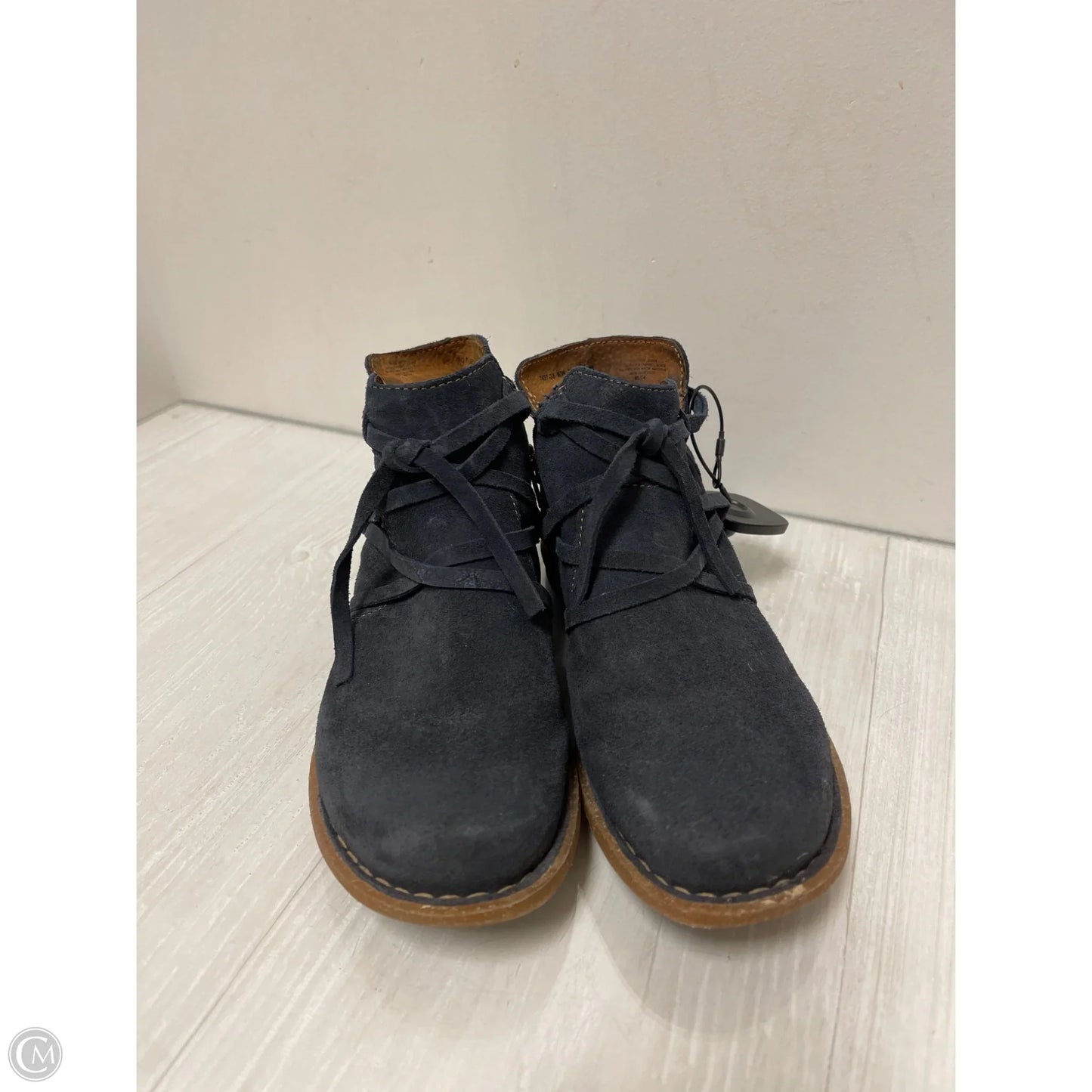 Boots Ankle Flats By Born In Navy, Size: 7.5