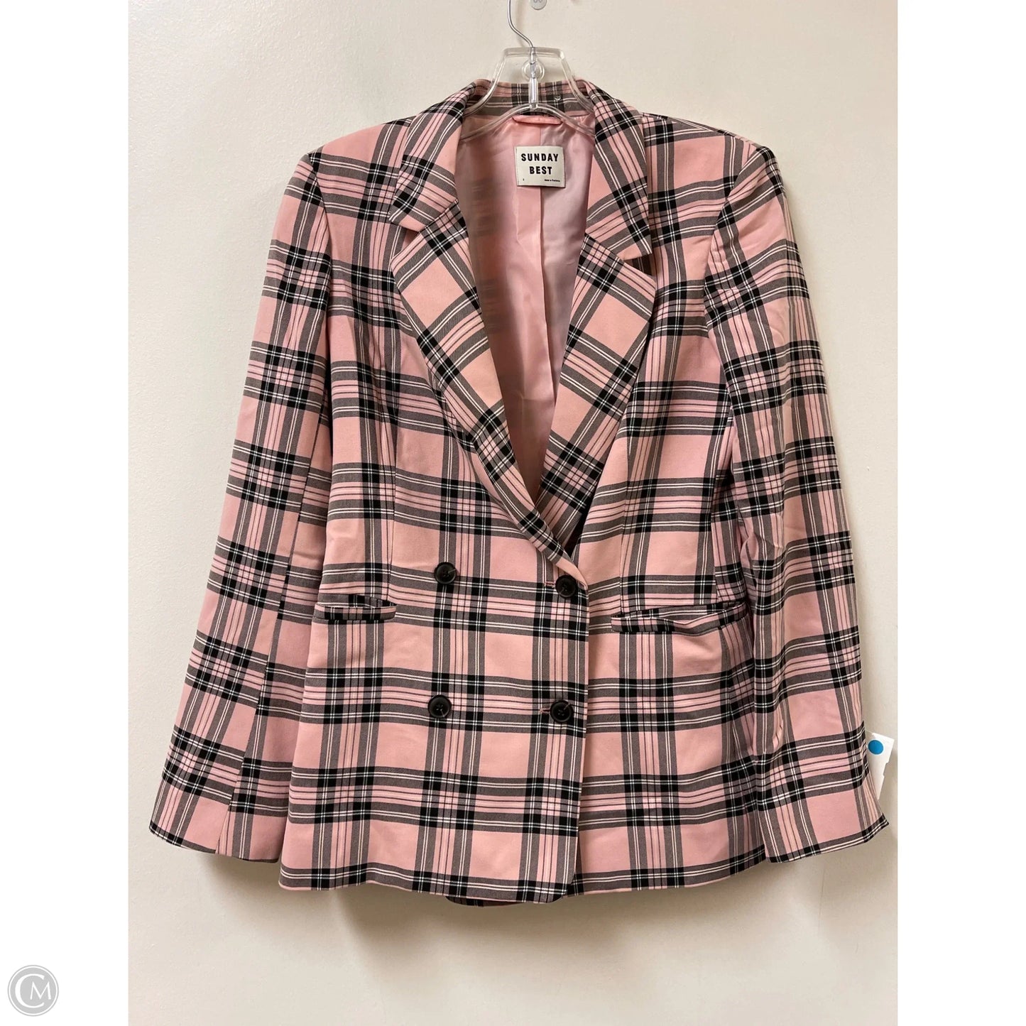 Blazer By Sunday Best In Black & Pink, Size: S