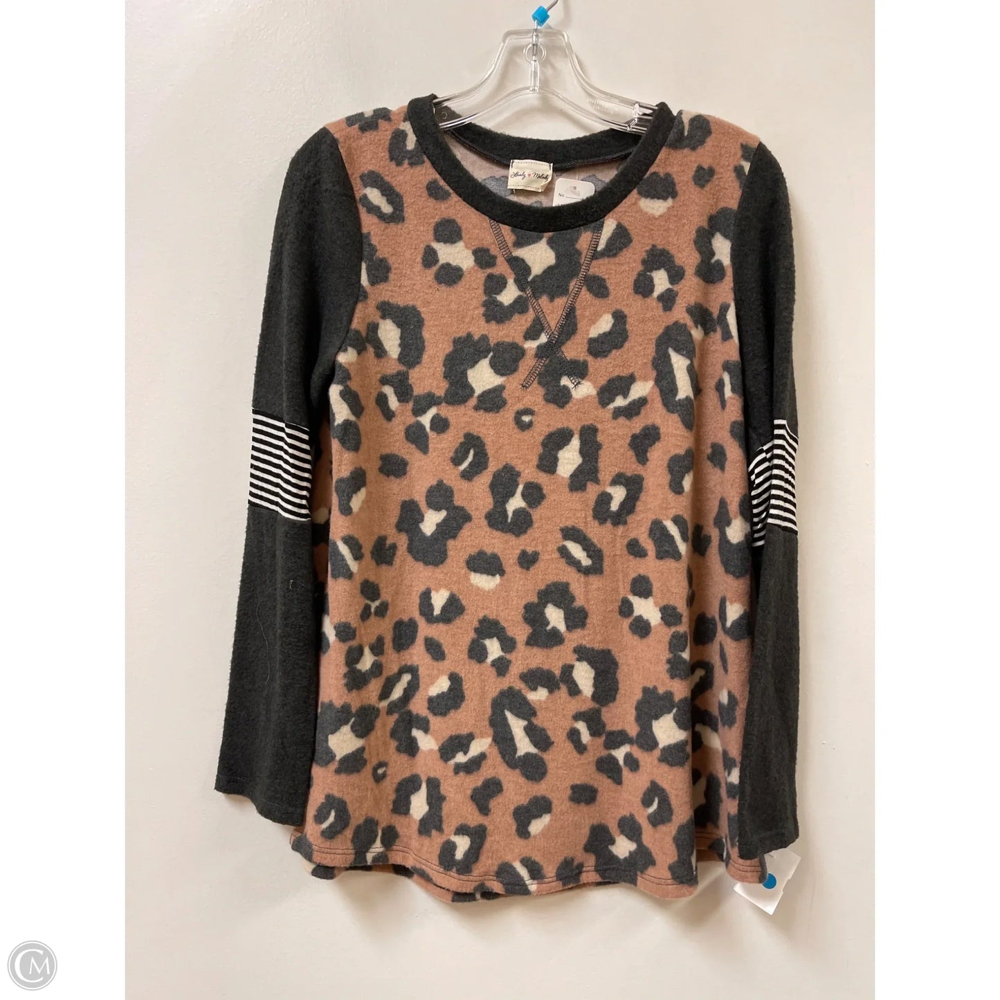 Top Long Sleeve By Lovely Melody In Animal Print, Size: S