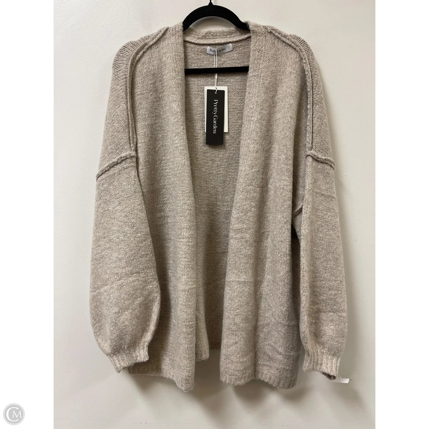 Sweater Cardigan By Prettygarden In Cream, Size: L