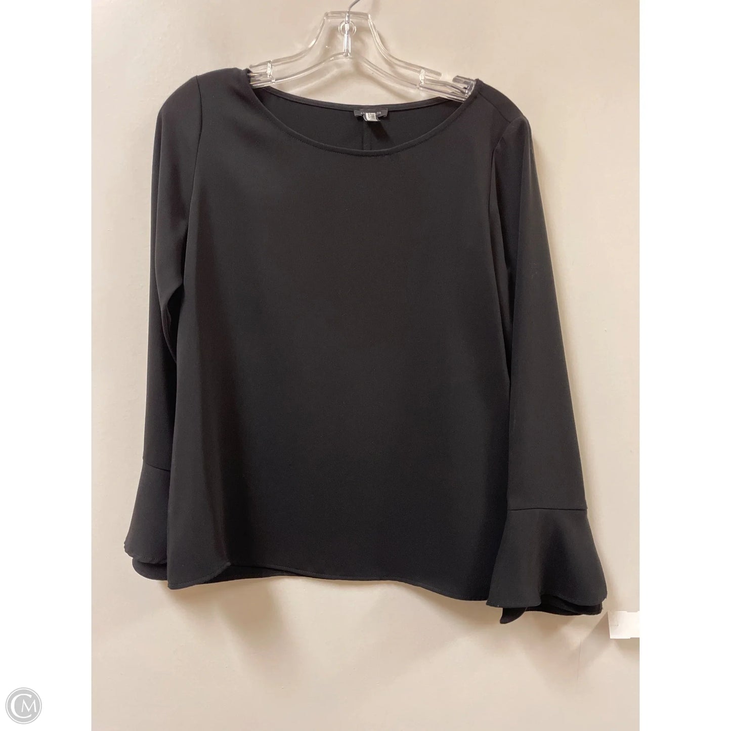 Top Long Sleeve By Ann Taylor In Black, Size: S
