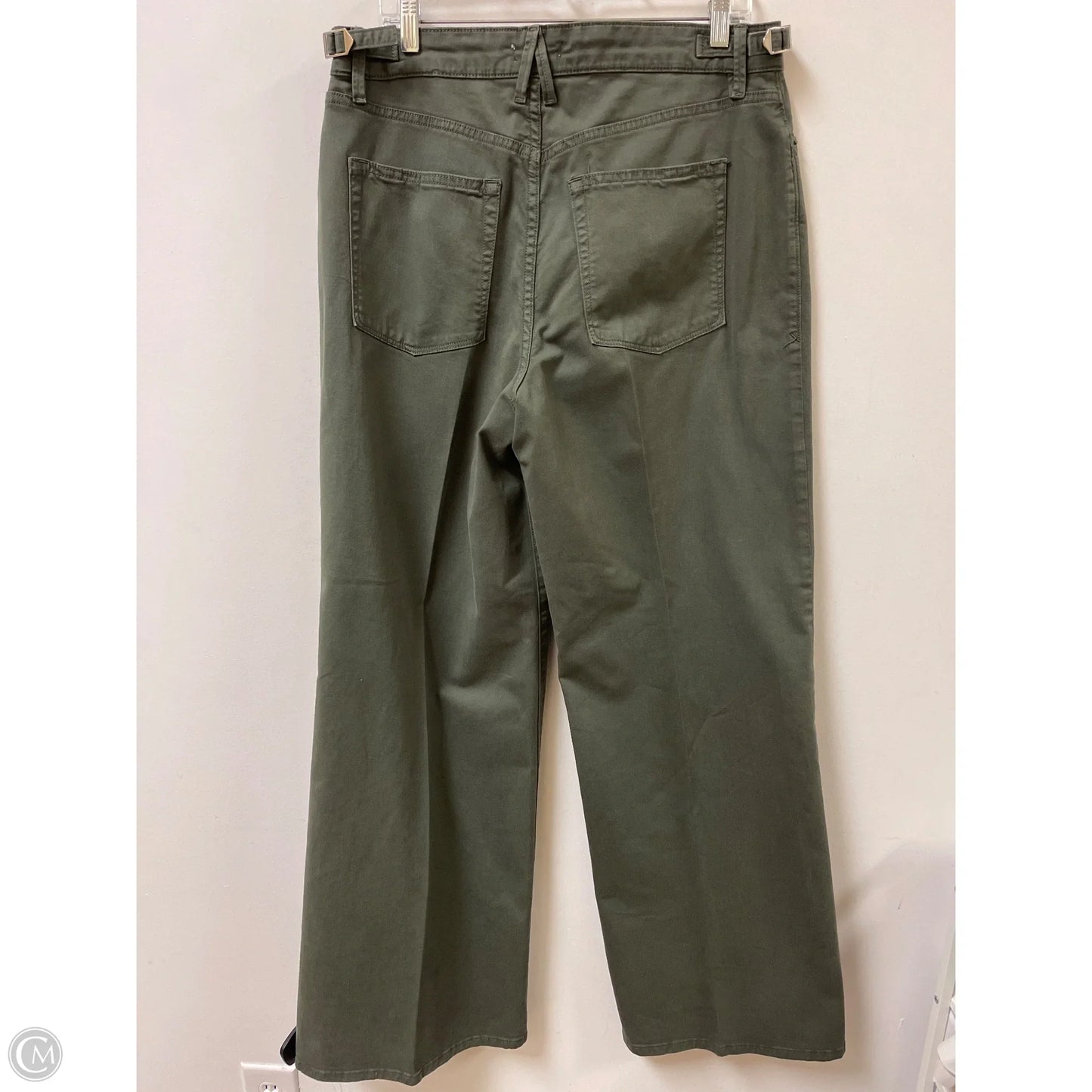 Pants Wide Leg By Good American In Green, Size: 10