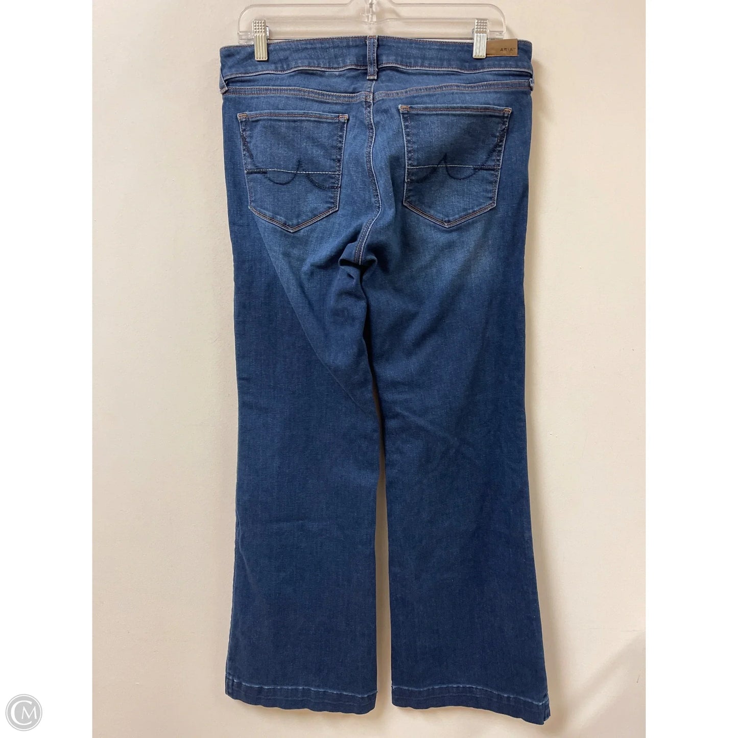 Jeans Wide Leg By Ariat In Blue Denim, Size: 12