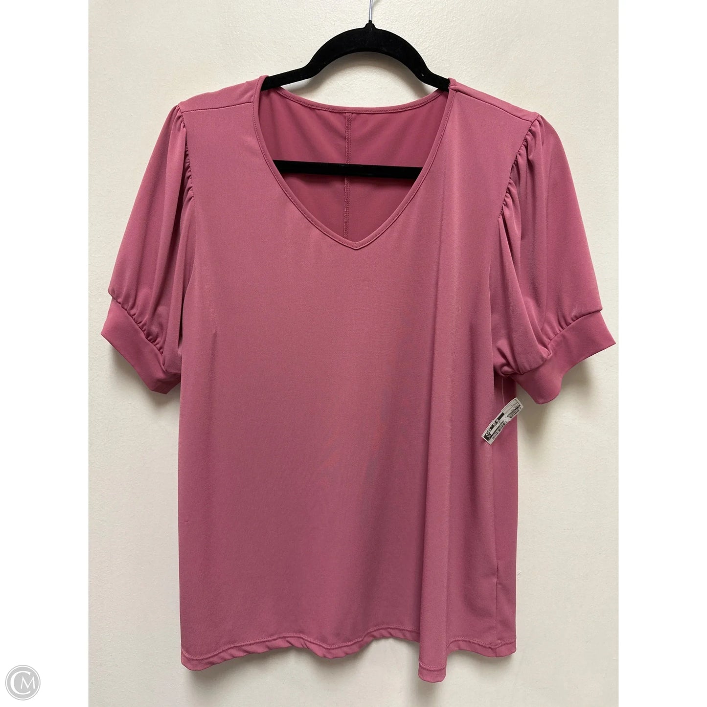 Top Short Sleeve By Clothes Mentor In Pink, Size: L