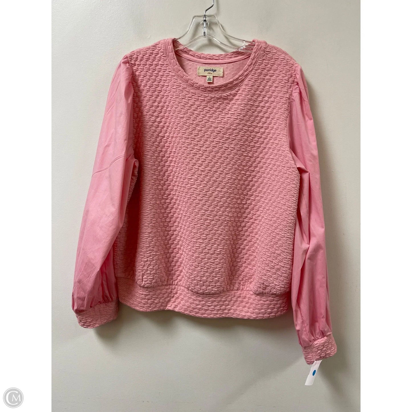 Top Long Sleeve By Porridge In Pink, Size: L