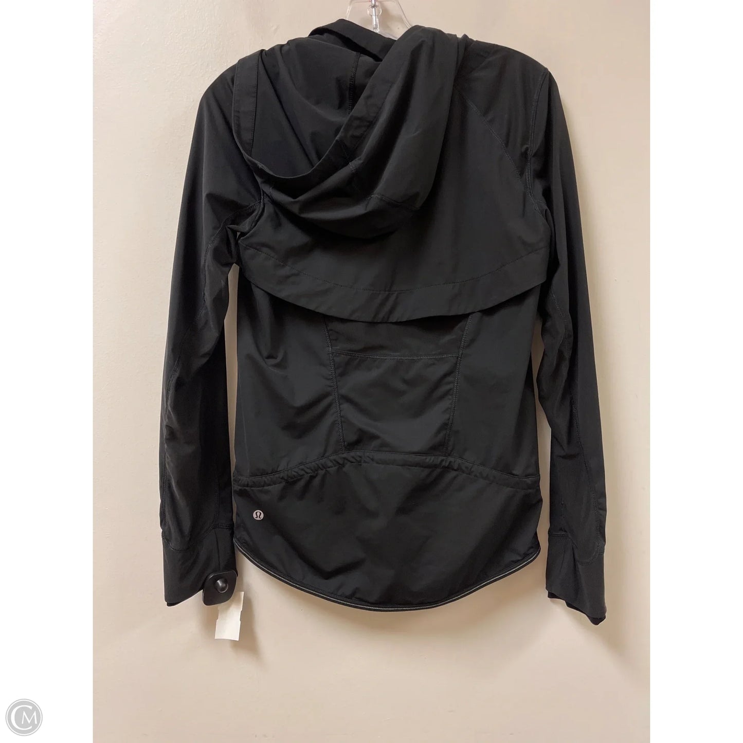 Athletic Jacket By Lululemon In Black, Size: 4