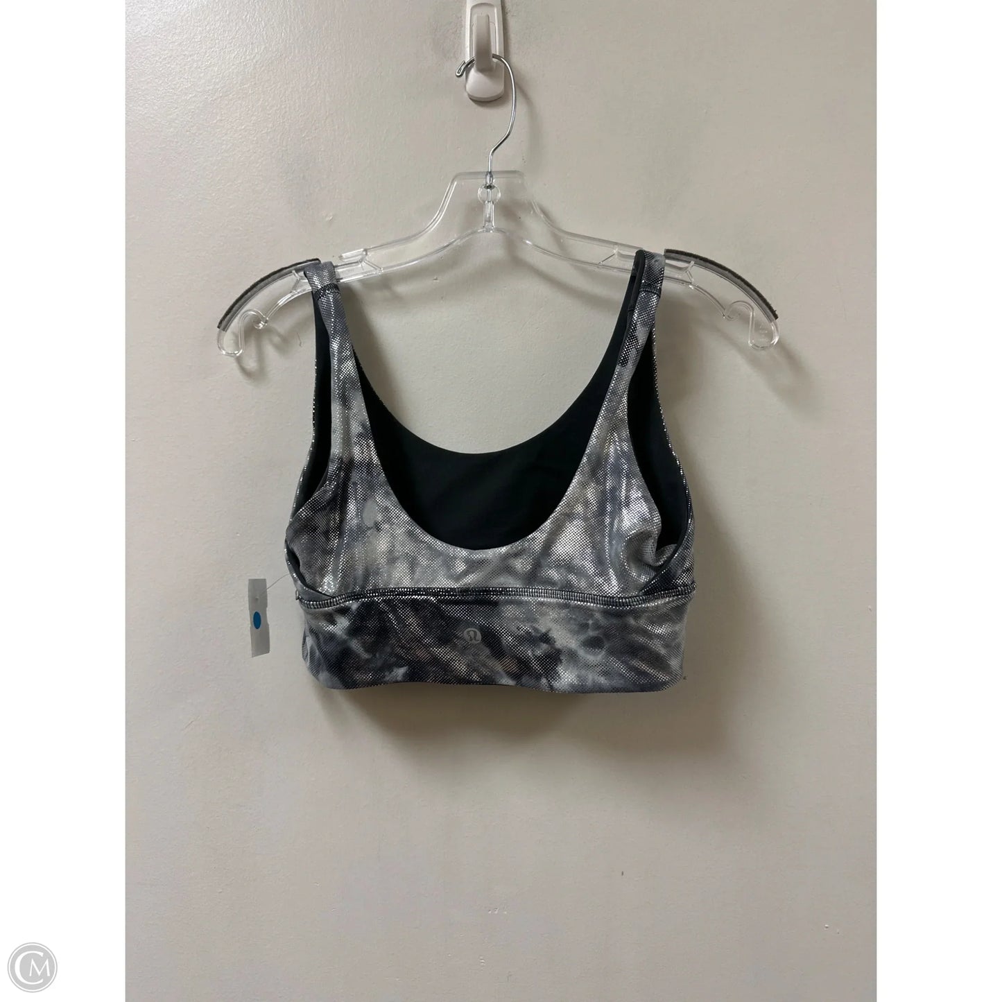 Athletic Bra By Lululemon In Silver, Size: S