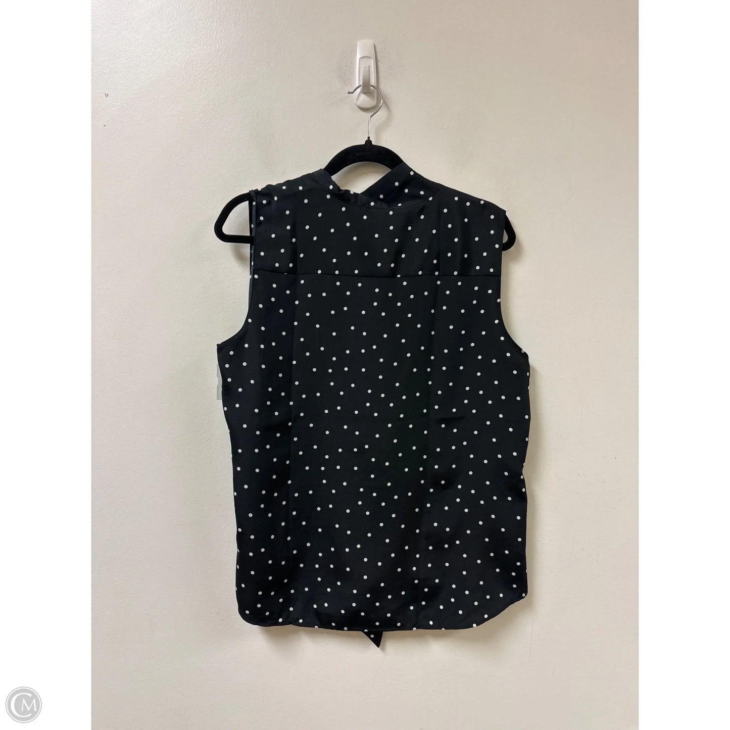 Top Sleeveless By Ann Taylor In Polkadot Pattern, Size: L