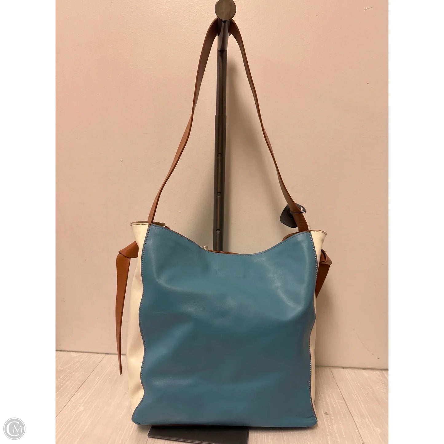 Handbag Leather By Cma, Size: Large