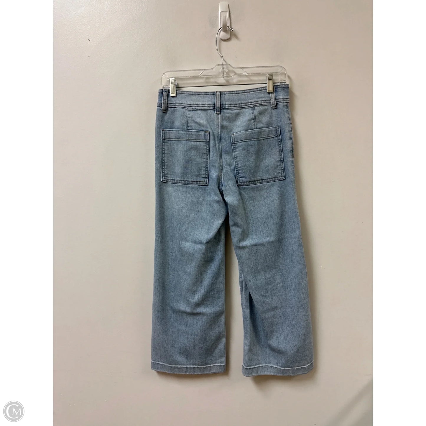 Jeans Cropped By Chicos In Blue Denim, Size: 2