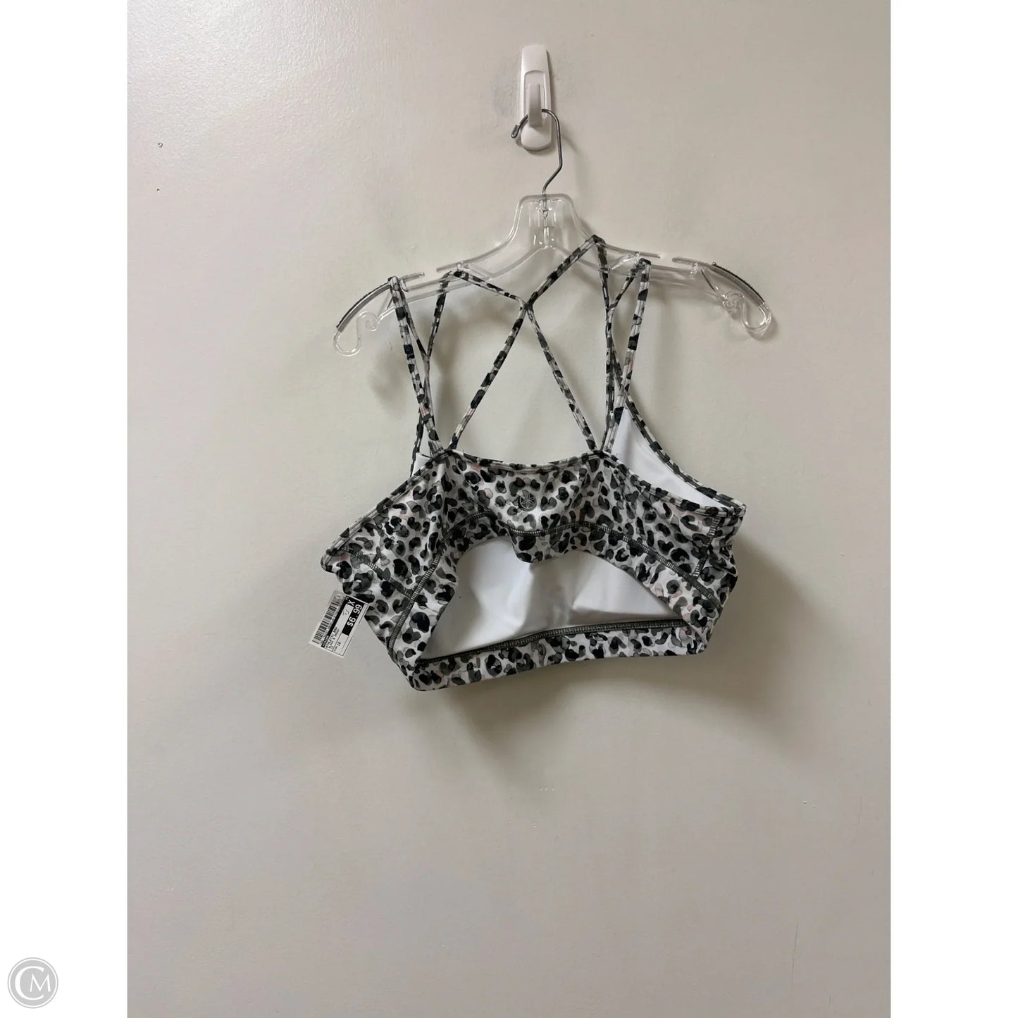 Athletic Bra By Gaiam In Black & Green, Size: 1x