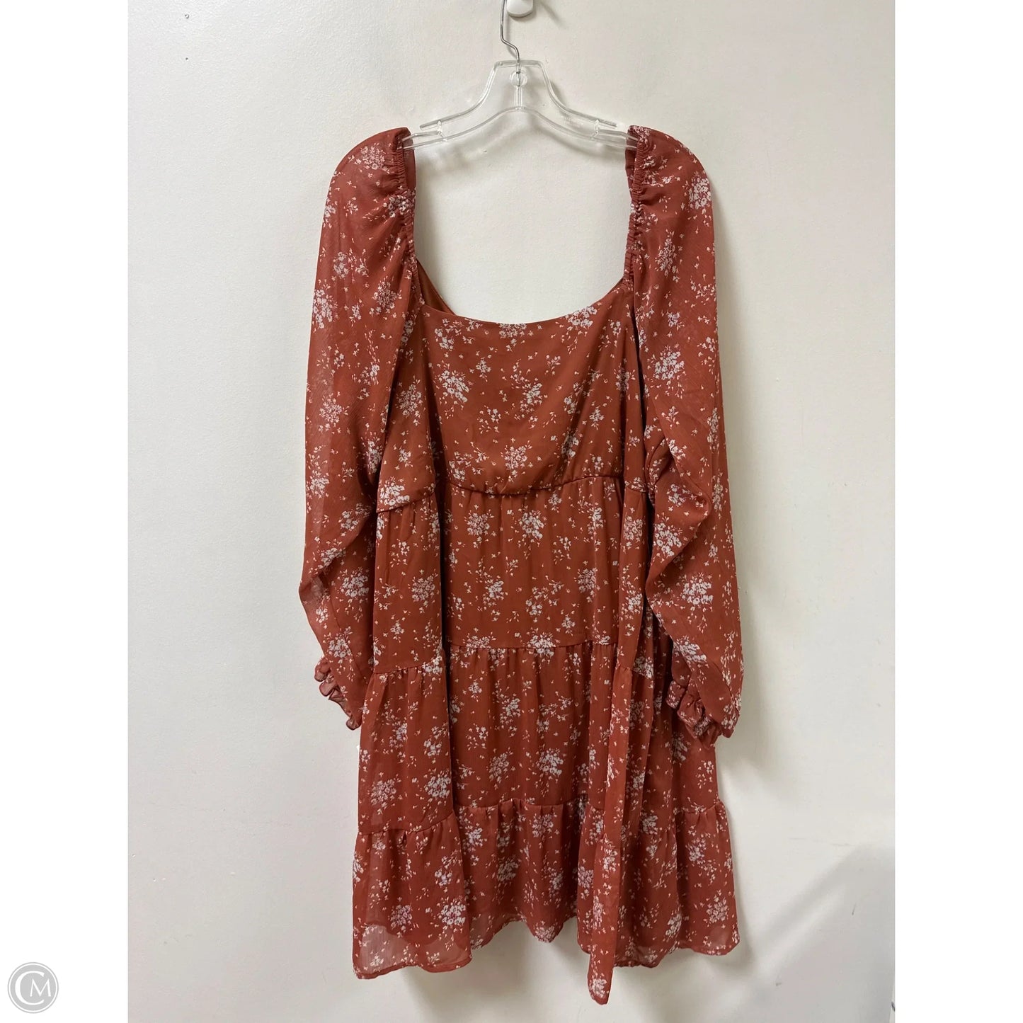 Dress Casual Midi By Inspired Hearts In Orange, Size: 2x