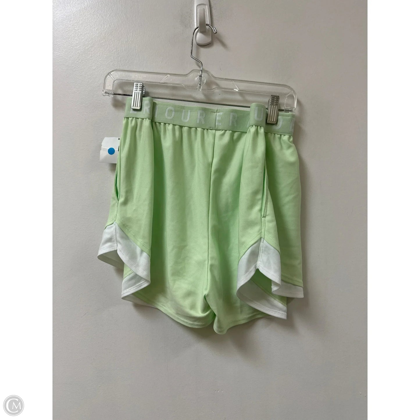 Athletic Shorts By Under Armour In Green, Size: 1x