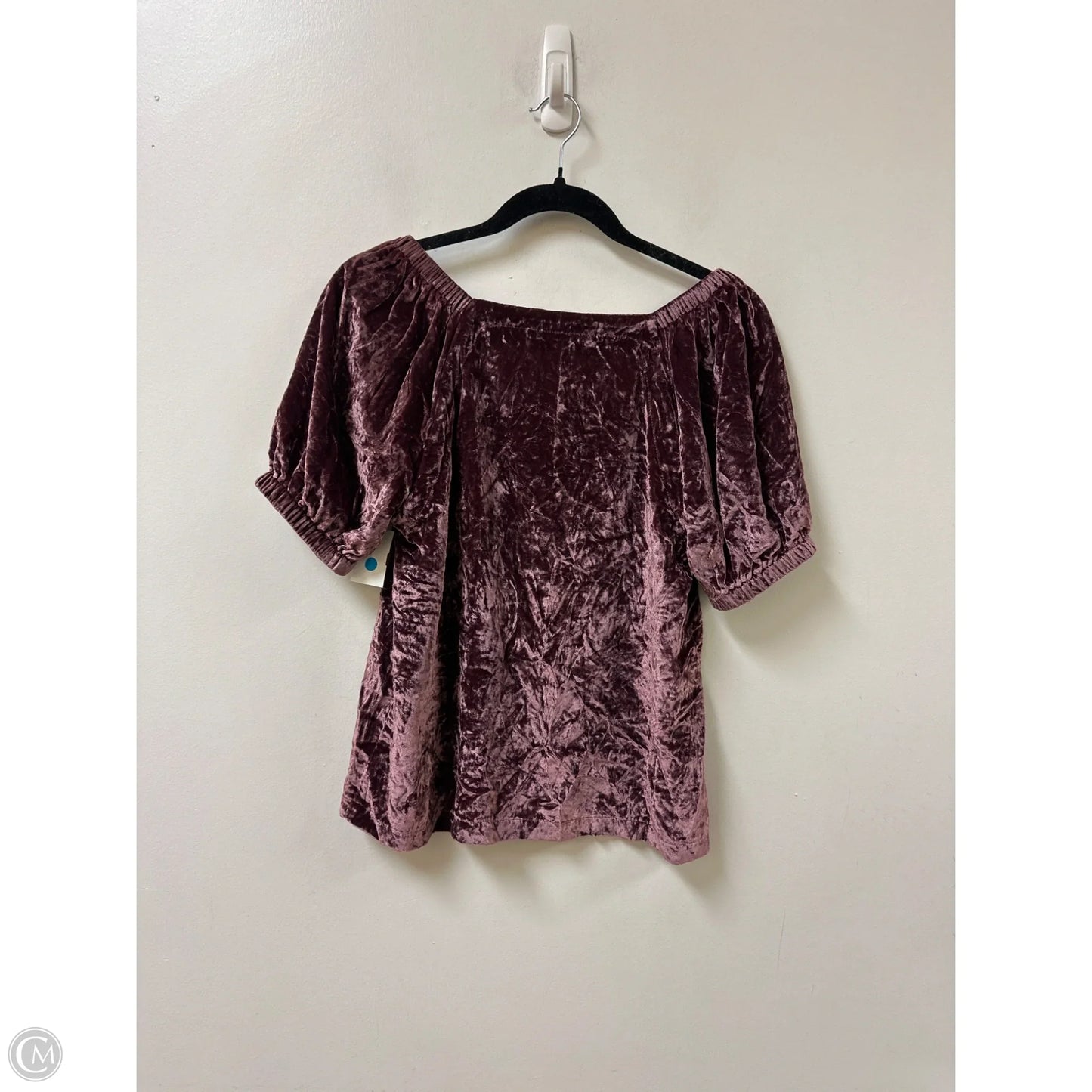 Top Short Sleeve By Loft In Purple, Size: S