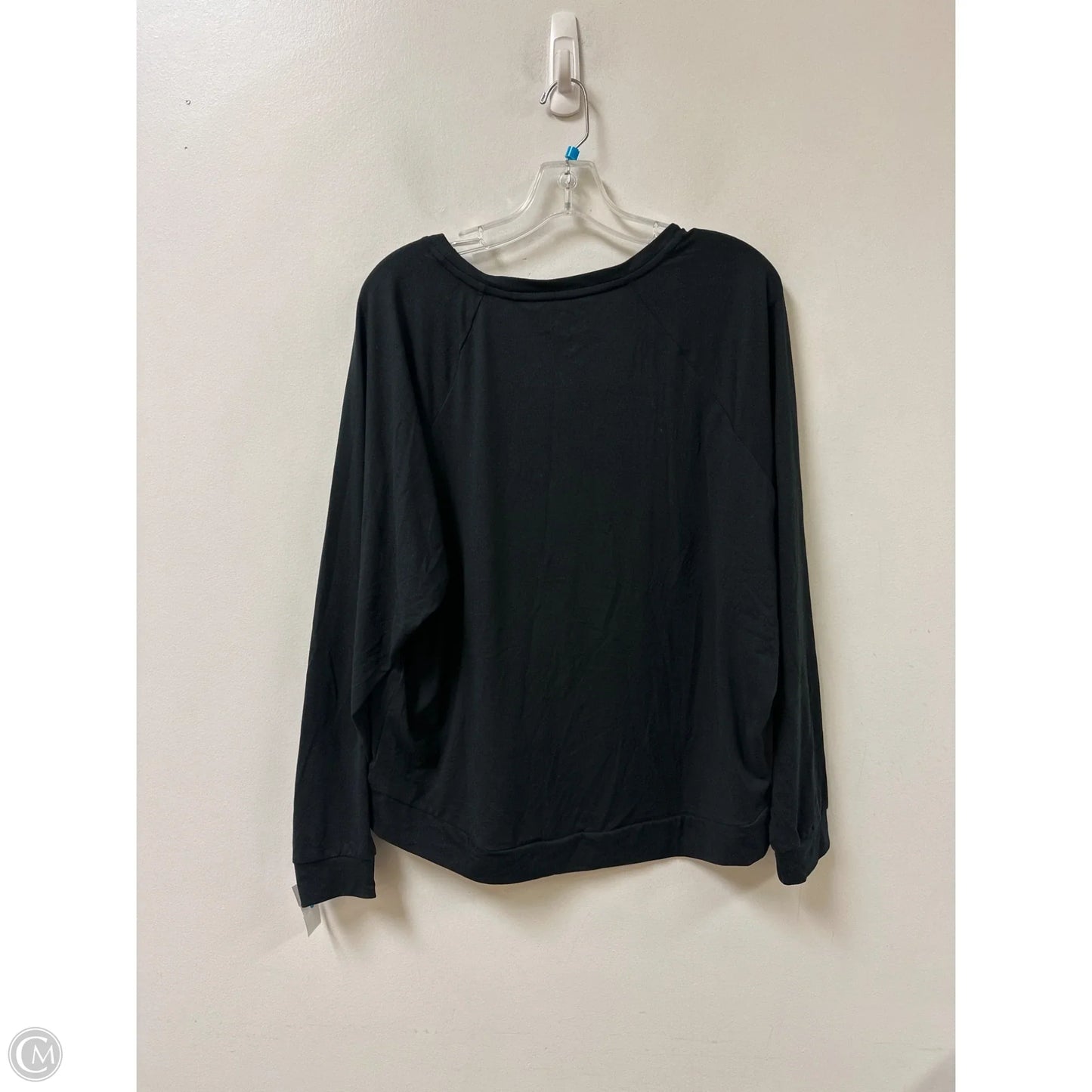 Athletic Top Long Sleeve Crewneck By Gapfit In Black, Size: S