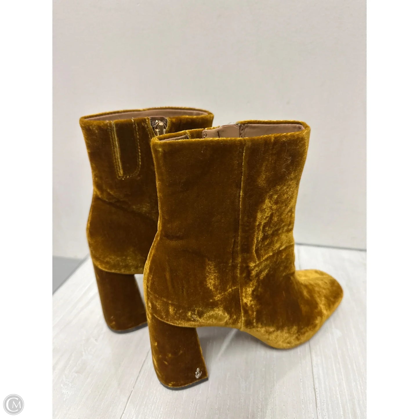 Boots Knee Heels By Sam Edelman In Yellow, Size: 9