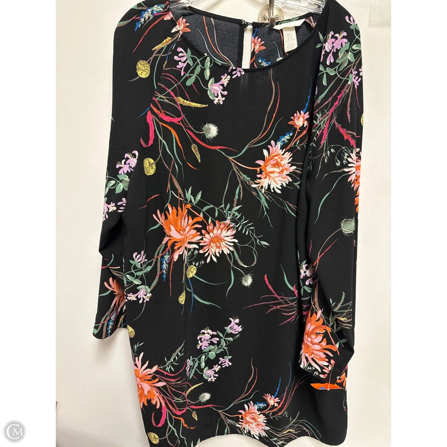 Dress Casual Short By H&m In Floral Print, Size: Xl