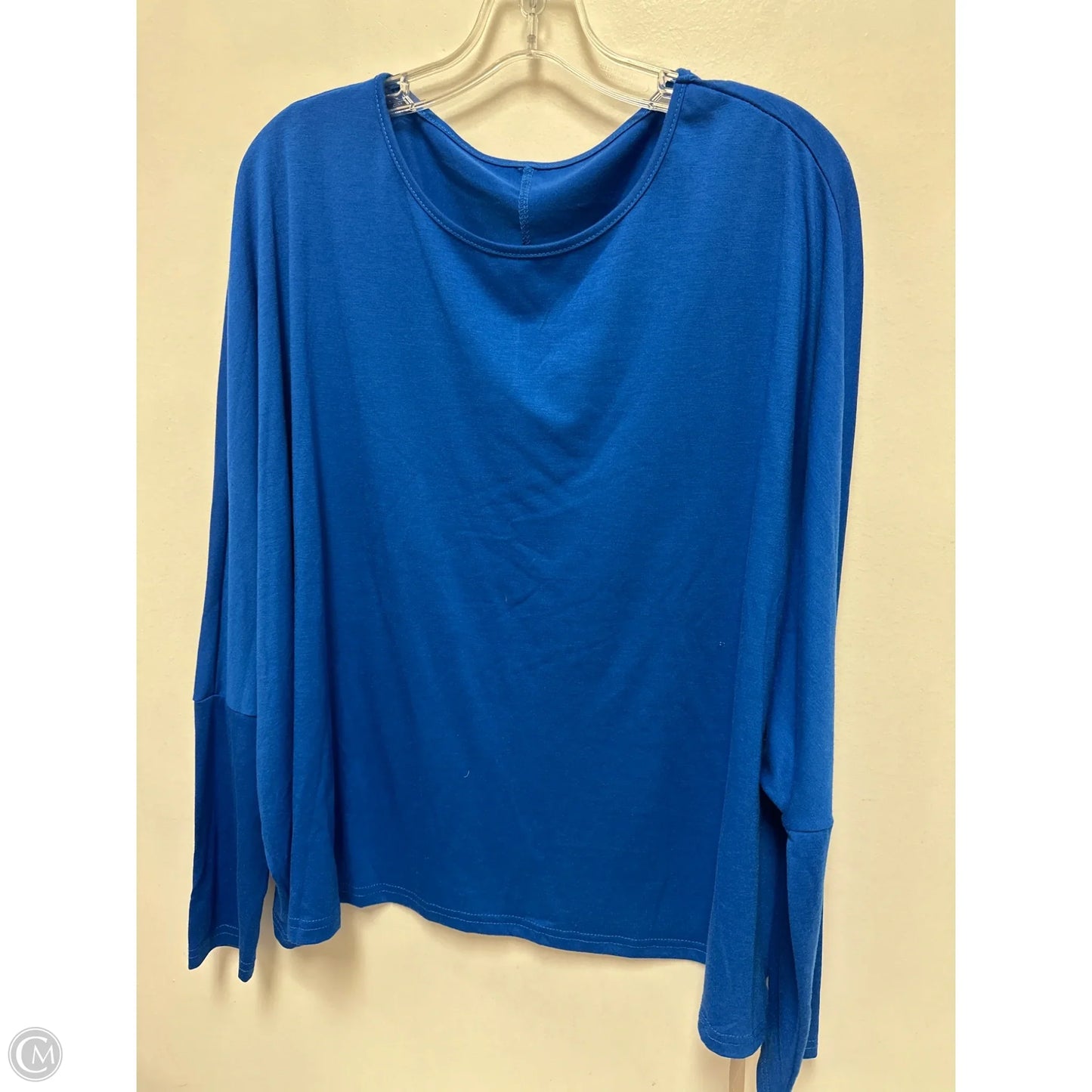 Top Long Sleeve By Emery Rose In Blue, Size: L