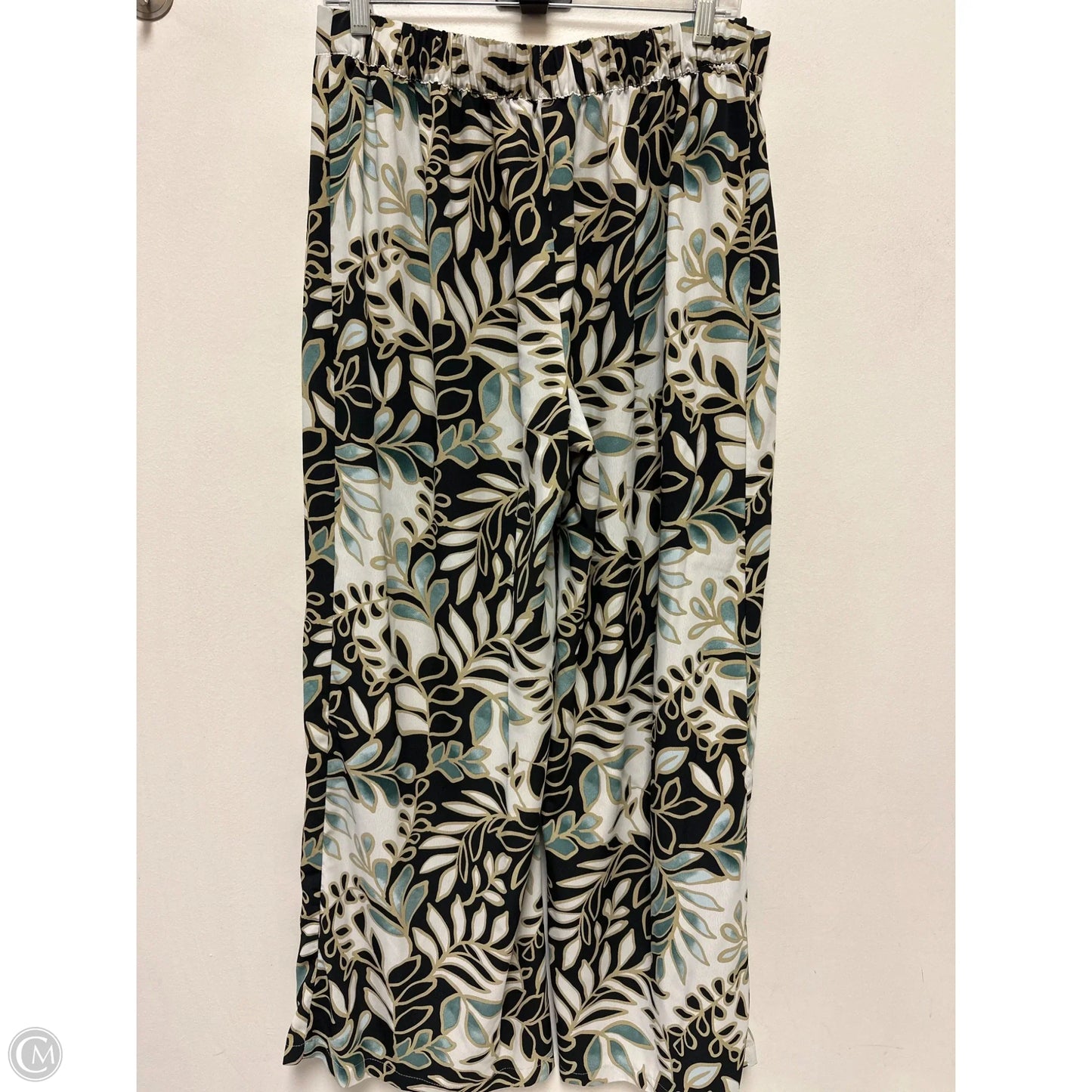 Pants Wide Leg By Clothes Mentor In Black & Green, Size: 10