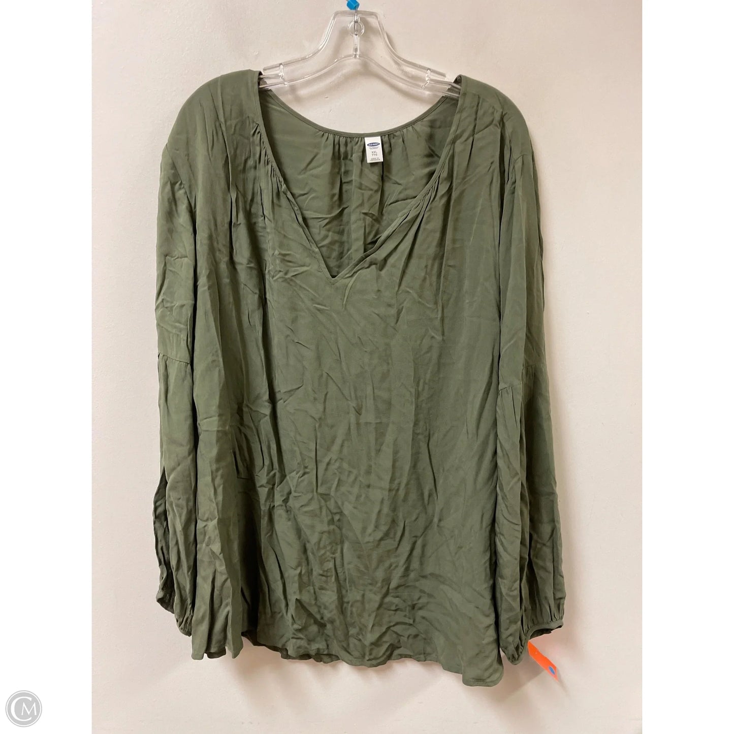 Top Long Sleeve By Old Navy In Green, Size: 1x