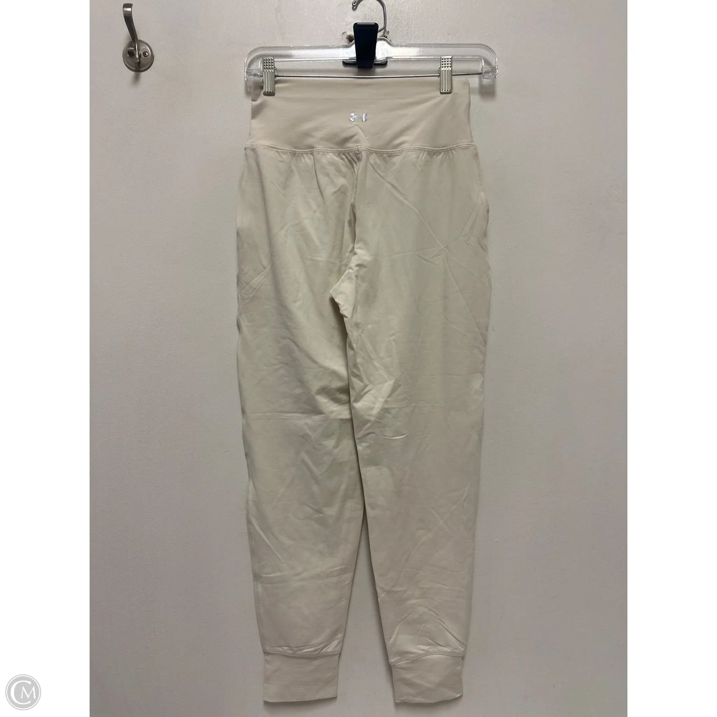 Athletic Leggings By Under Armour In Cream, Size: Xs