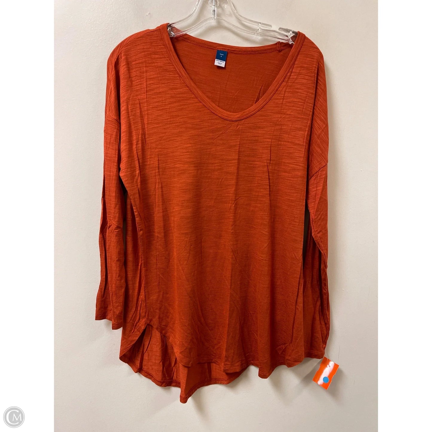 Top Long Sleeve By Old Navy In Orange, Size: S