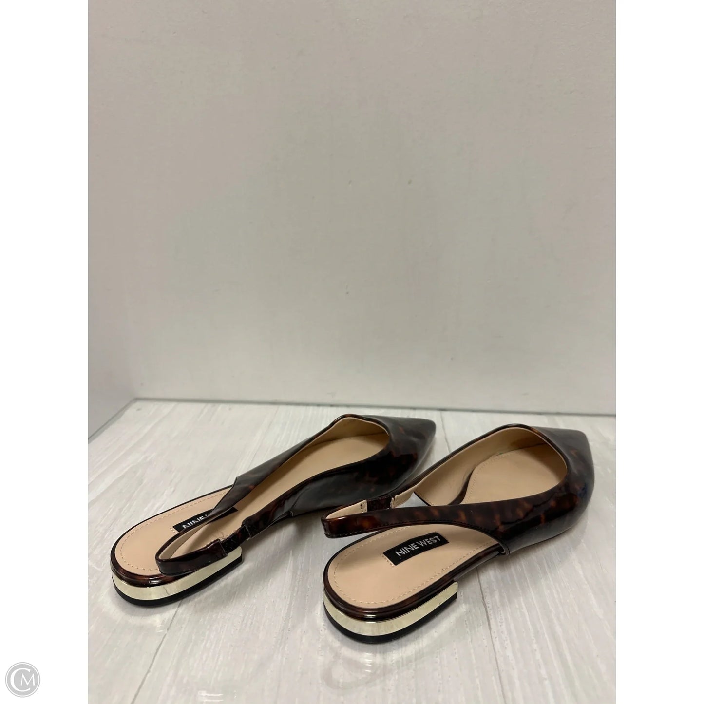 Shoes Flats By Nine West In Tortoise Shell Print, Size: 8.5