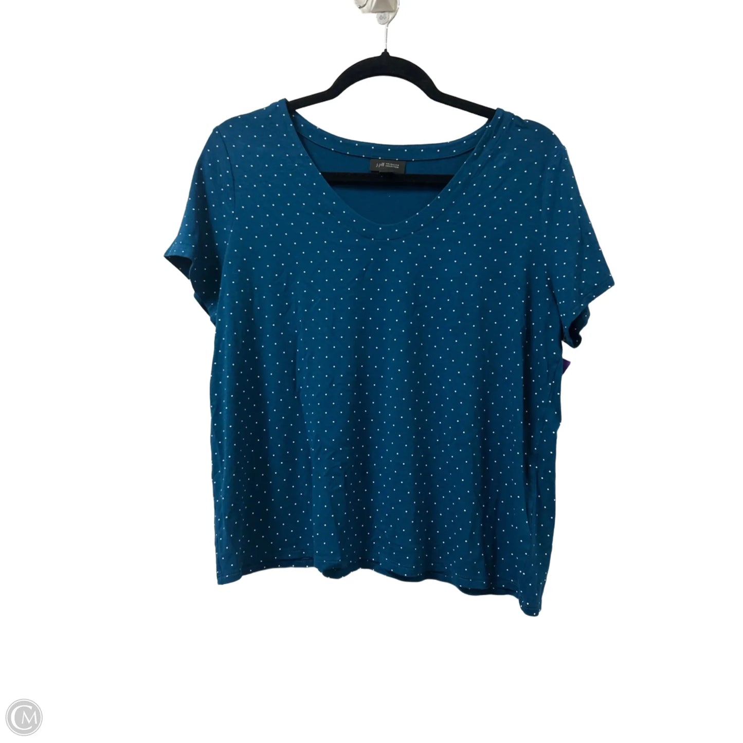 Top Short Sleeve By J. Jill In Blue, Size: Mp