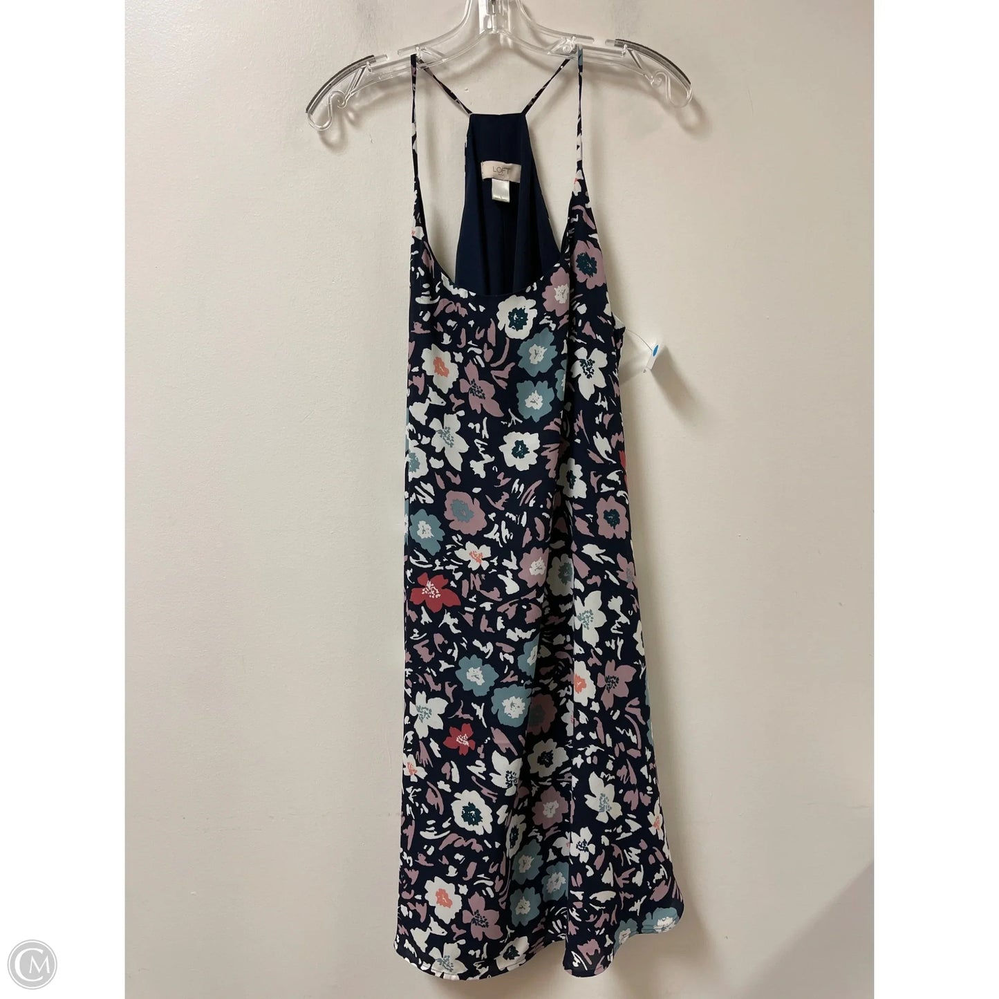 Dress Casual Midi By Loft In Floral Print, Size: L
