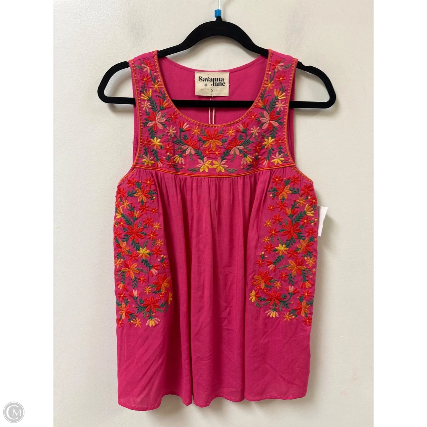 Top Sleeveless By Savanna Jane In Pink, Size: S