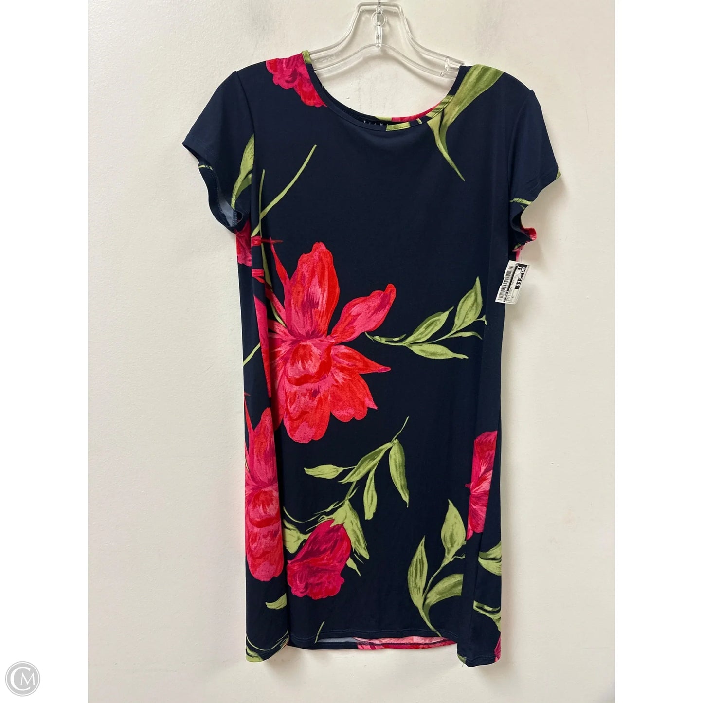 Dress Casual Midi By Tiana B In Blue & Pink, Size: M