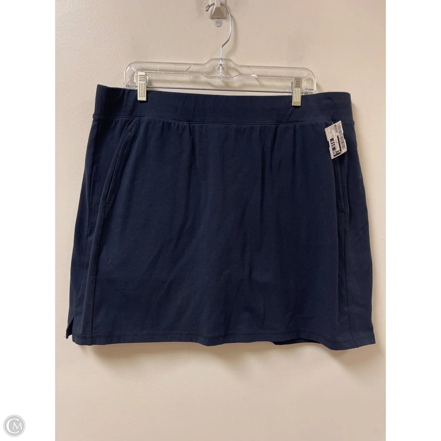 Skirt Midi By Talbots In Navy, Size: 14
