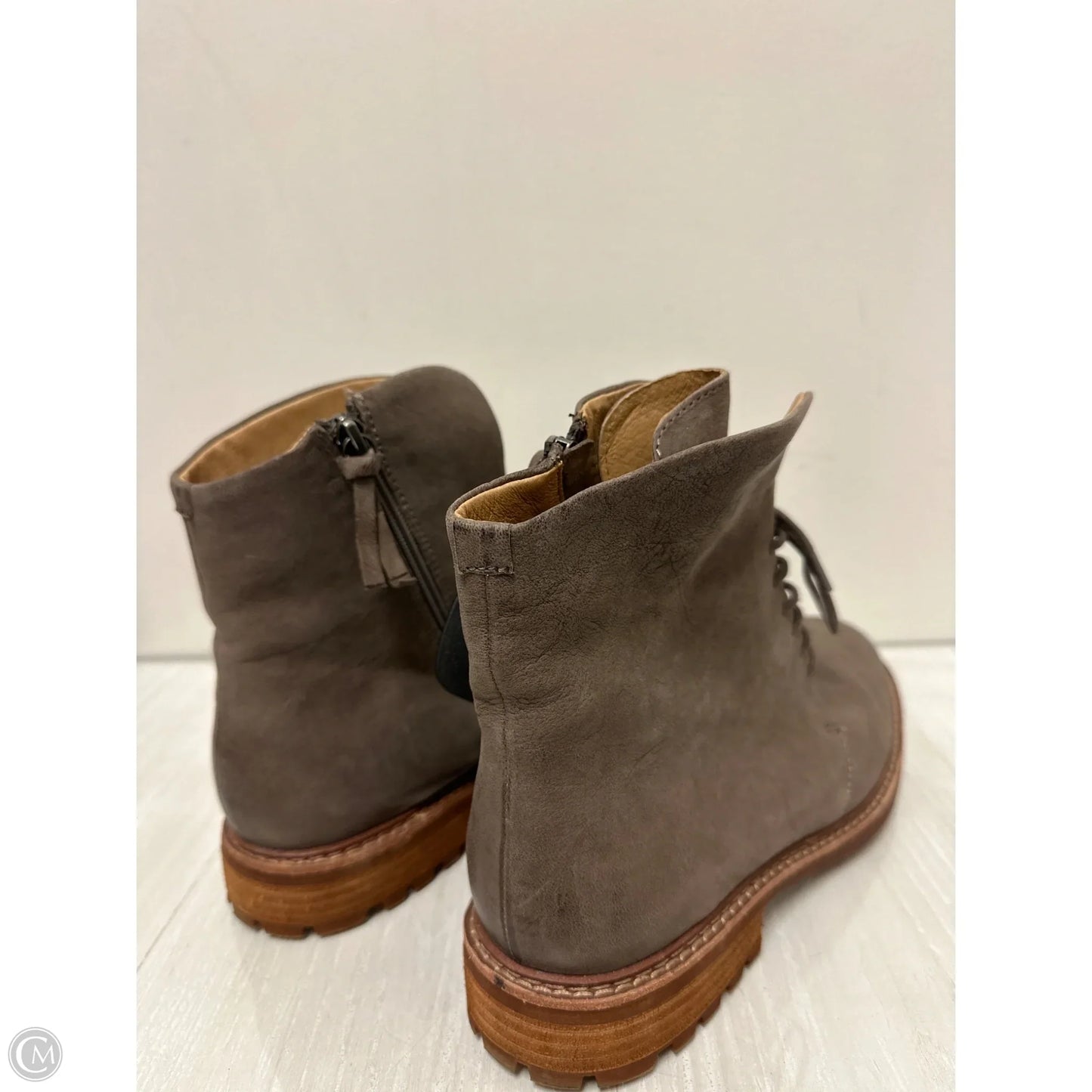 Boots Ankle Flats By Sofft In Taupe, Size: 11