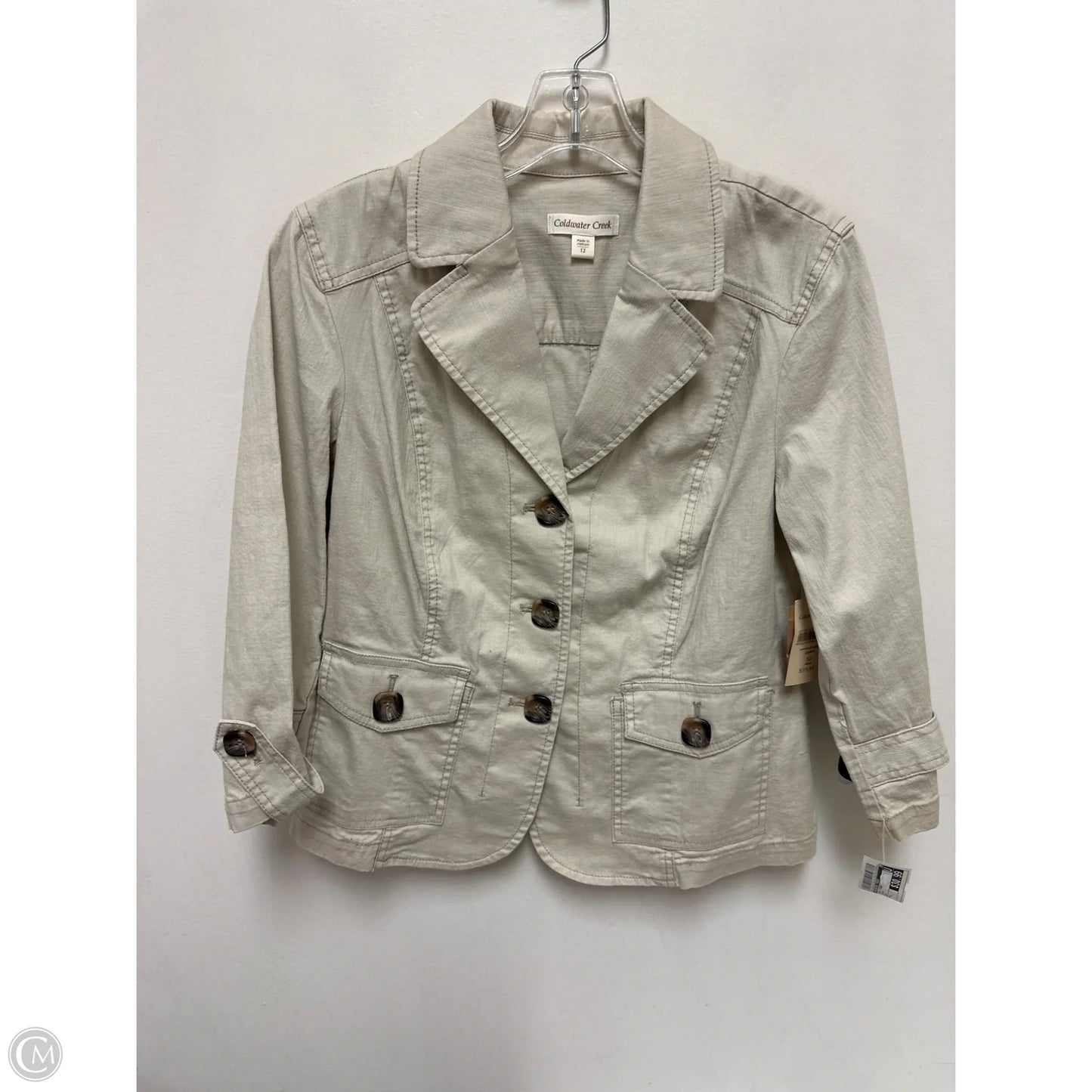 Coat Other By Coldwater Creek In Cream, Size: L