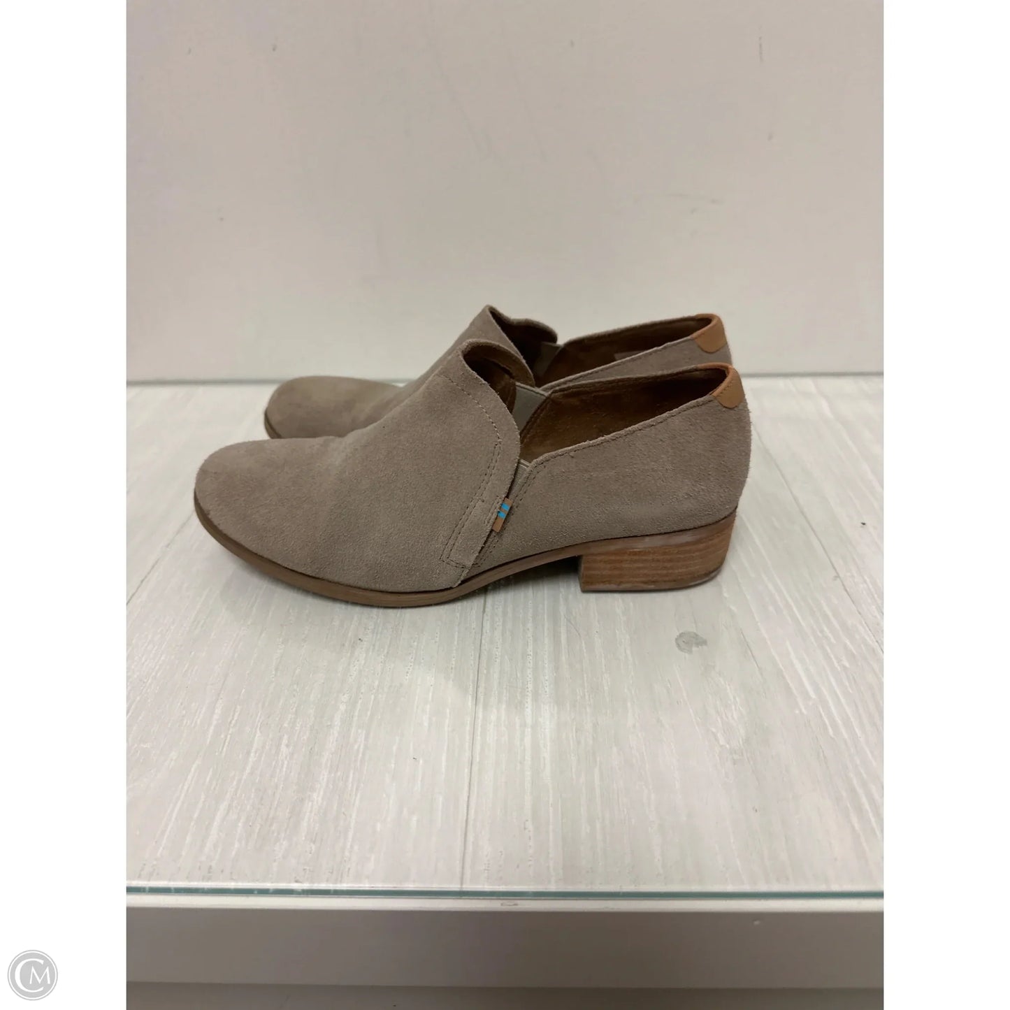 Boots Ankle Heels By Toms In Taupe, Size: 9.5
