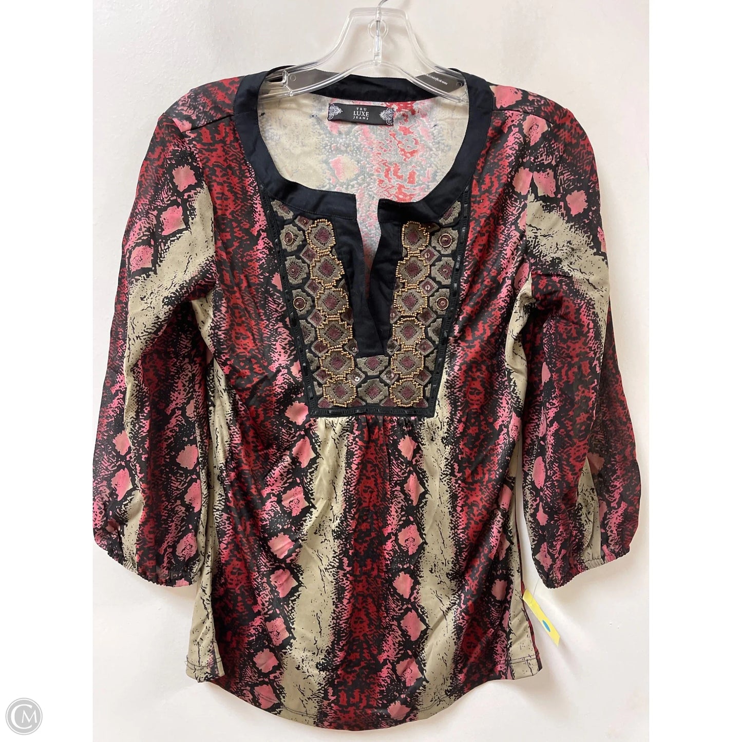 Top Long Sleeve By Luxe In Multi-colored, Size: S