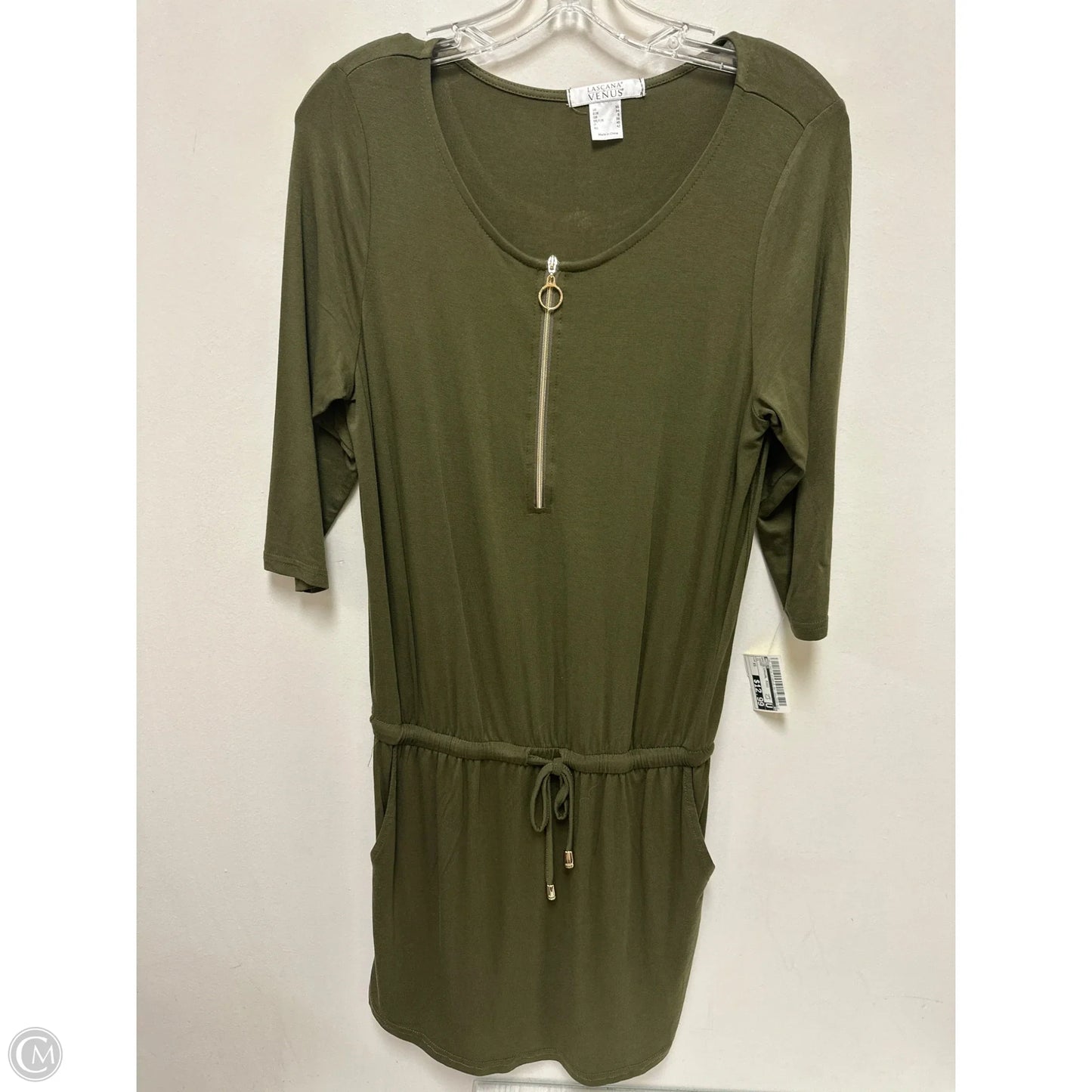 Dress Casual Midi By Venus In Green, Size: Xs