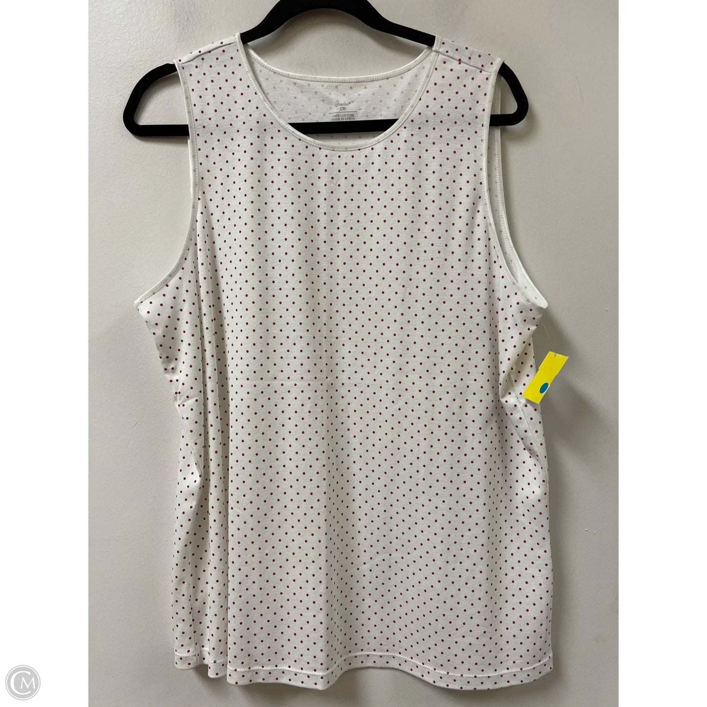 Top Sleeveless By Cj Banks In Polkadot Pattern, Size: 1x