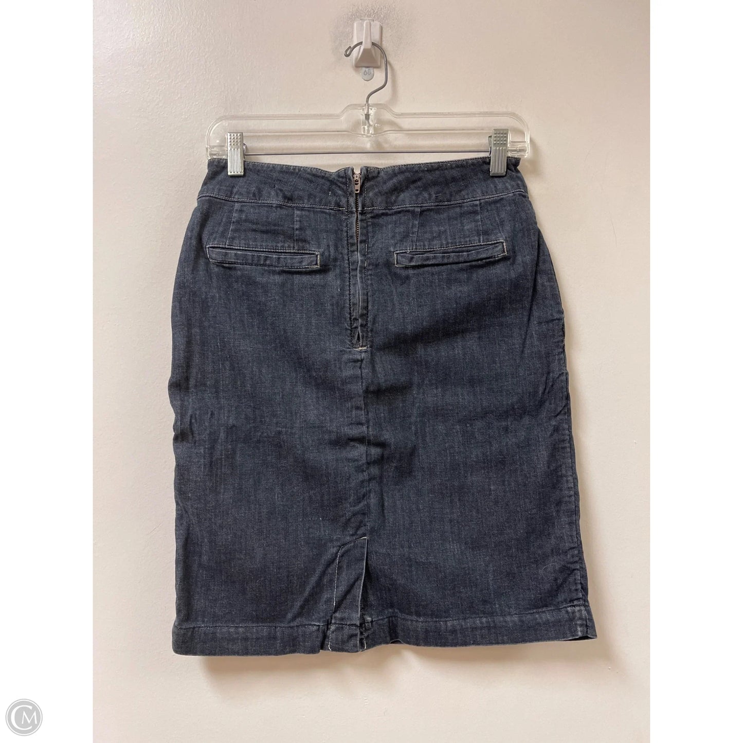 Skirt Midi By Clothes Mentor In Blue Denim, Size: 8