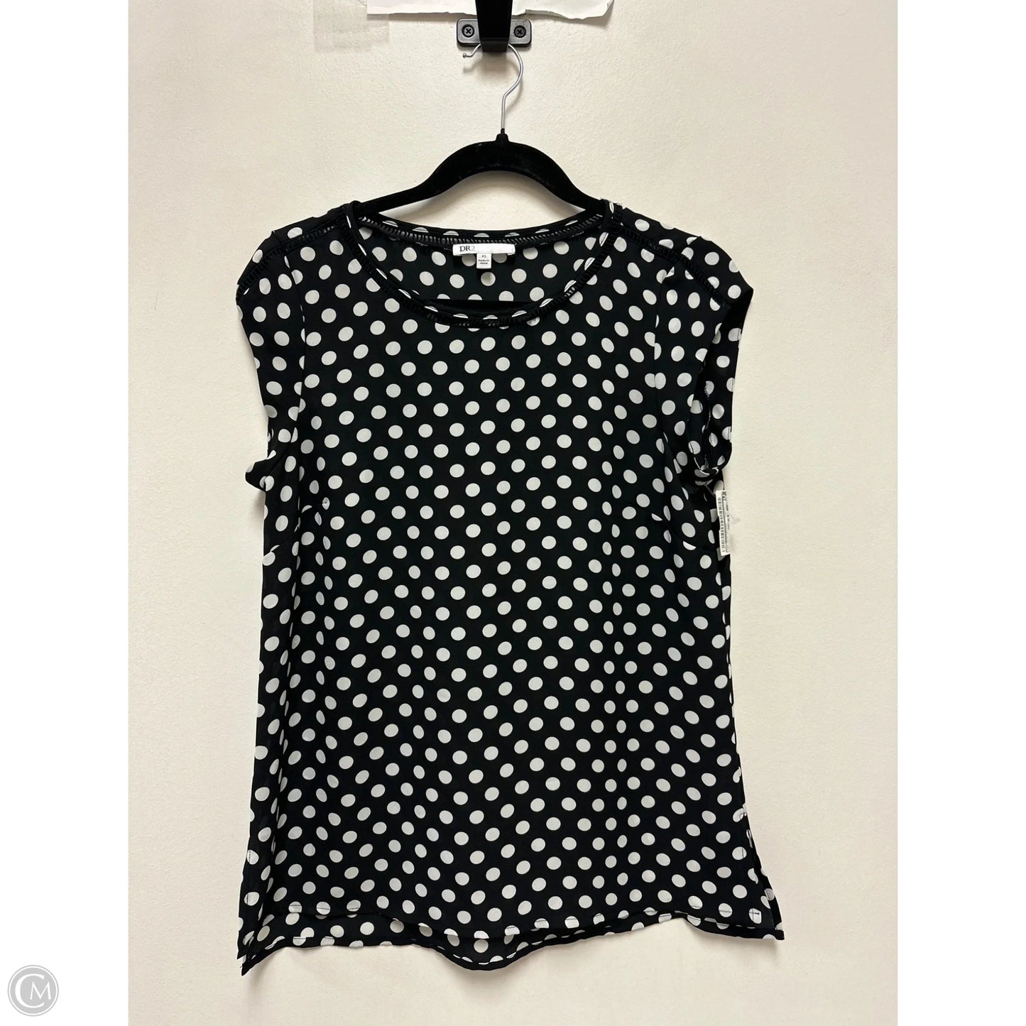 Top Sleeveless By Dr2 In Polkadot Pattern, Size: Xs